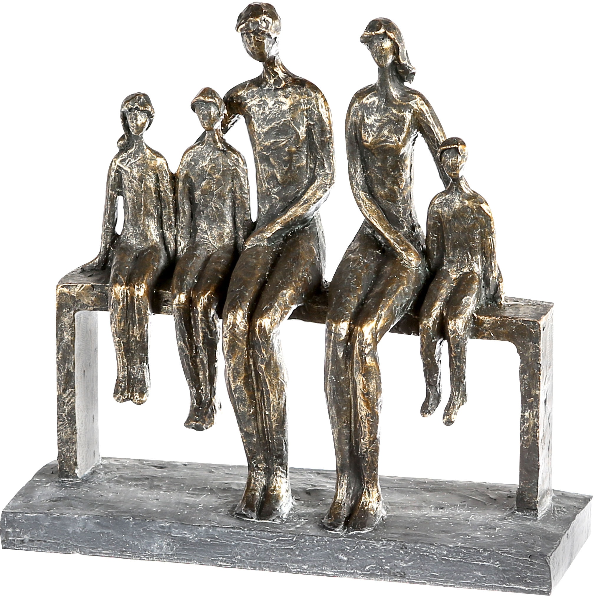 Spruchanhänger, Online OTTO by Casablanca mit (1 Dekofigur bestellen im Dekoobjekt, We »Skulptur are 26 family, Shop Höhe cm, Gilde Familie, St.), Wohnzimmer bronzefarben/grau«,
