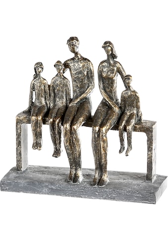 Dekofigur »Skulptur We are family, bronzefarben/grau«