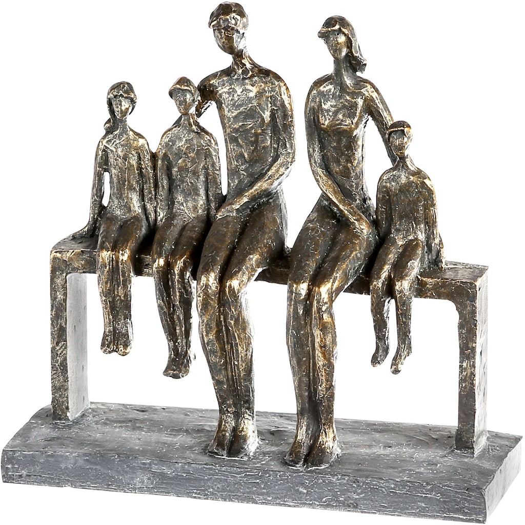 Casablanca by Gilde Dekofigur »Skulptur We are family, bronzefarben/grau«