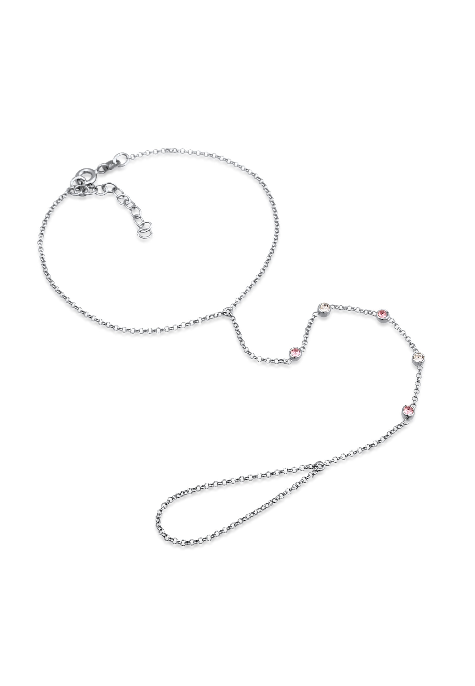 Elli Schmuckset »Armband Hand Chain Handkette Armband 925 Silber« ()