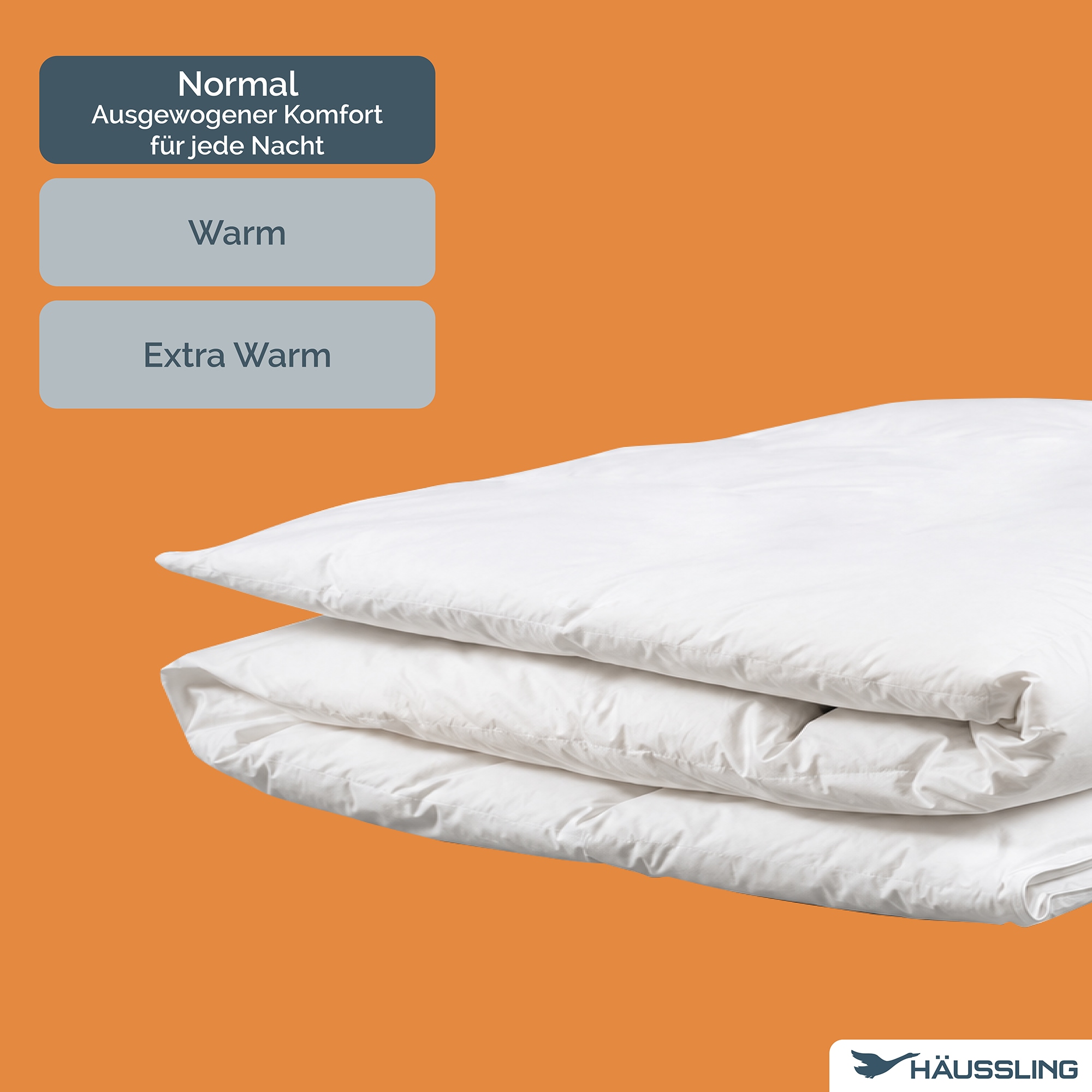 Haeussling Daunenbettdecke »Hygge Home, Bettdecken für Sommer und Winter, Ganzjahresdecke, Decke« normal Füllung weisseneue90Daunenund10FedernKl1 1 Stk. tlg. Bettdecke 135x200 cm, 155x220 cm & weitere Größen