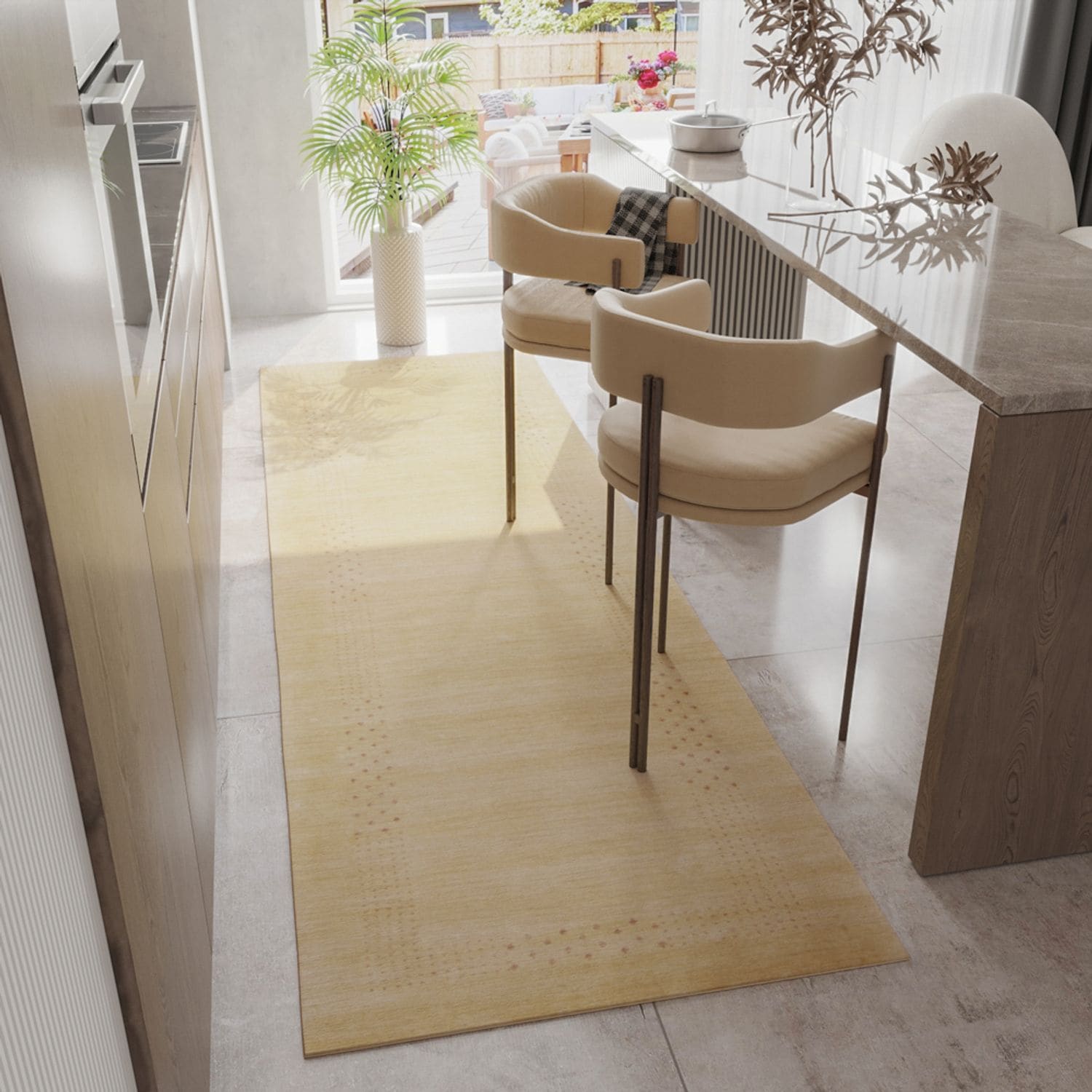 morgenland Läufer »LORIBAFT NOVA«, rechteckig, 15 mm Höhe, Schurwolle Luxus Bordüre, Wohnzimmer