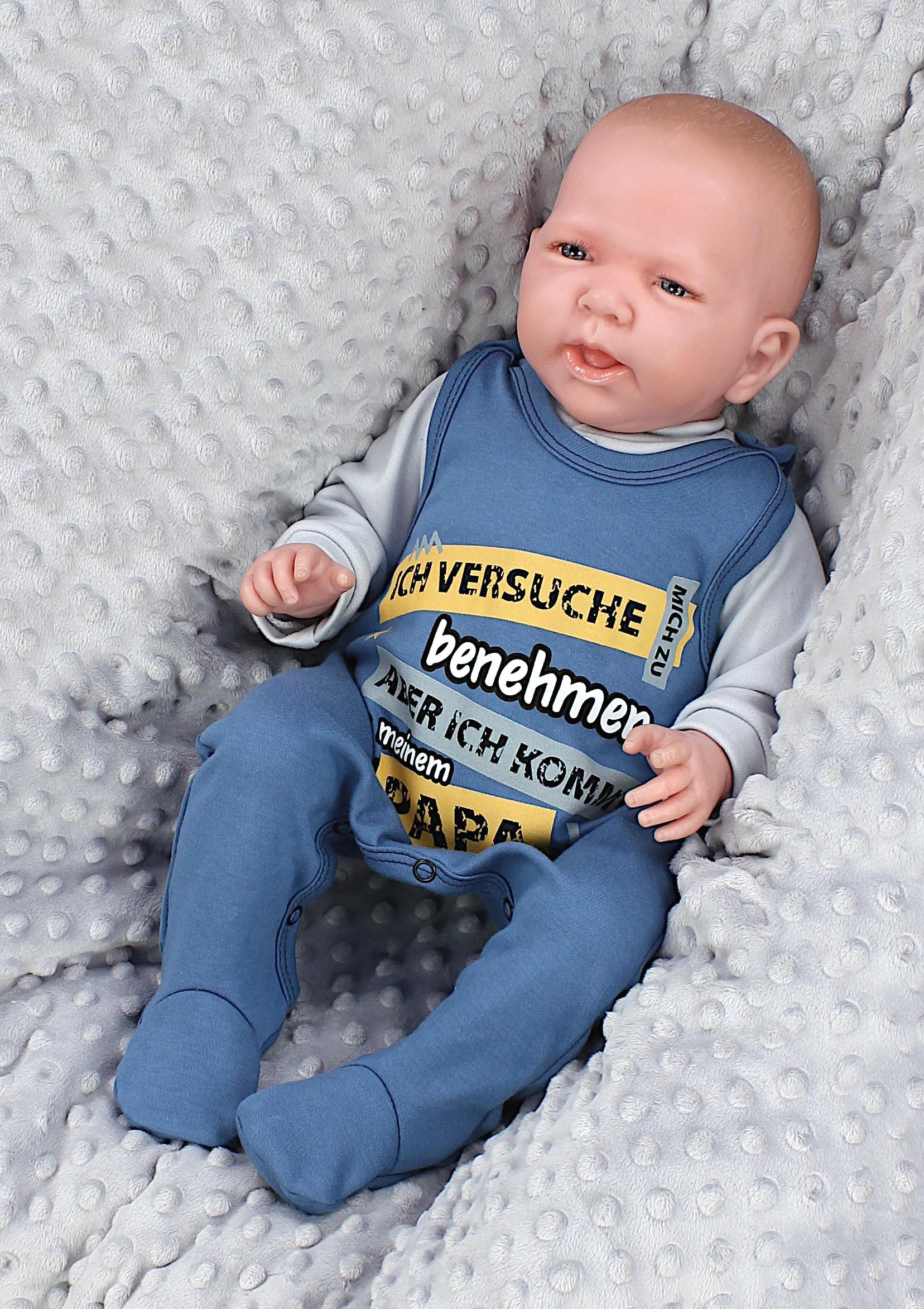 TupTam Strampler »Strampler Unisex Baby Strampler mit Spruch«