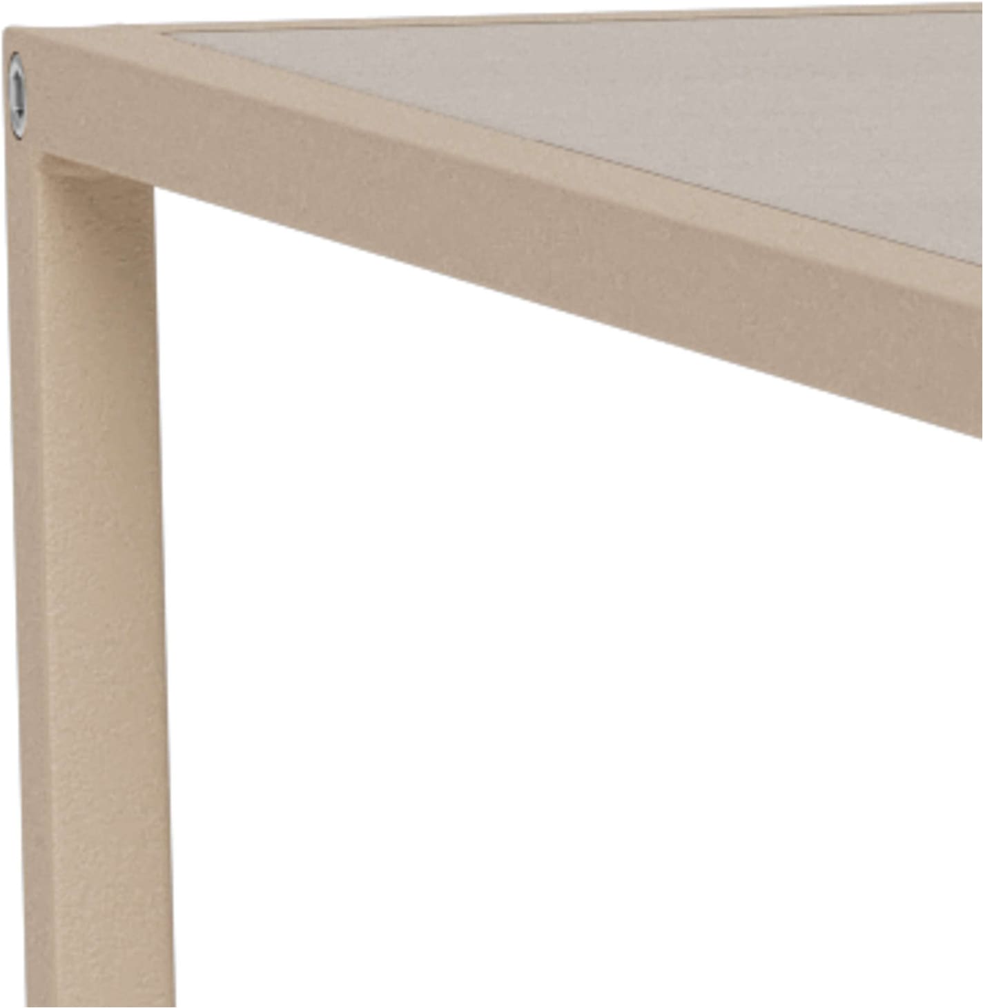 ACTONA GROUP Couchtisch »Seaford Kaffeetisch, Wohnzimmertisch« Rechteckiger Couchtisch, grau, mit Stahlgestell, 100x50x40 cm.