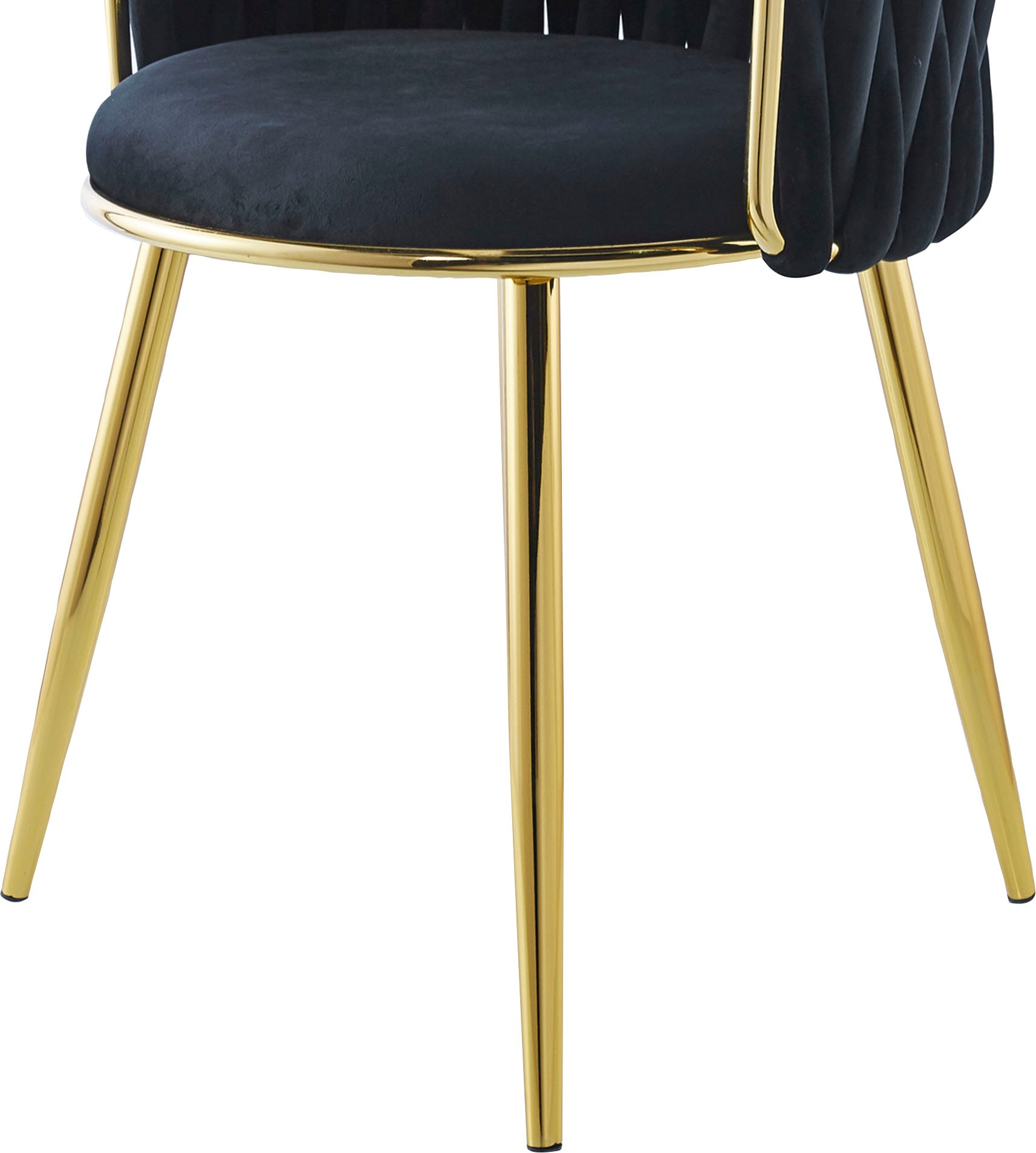 Kayoom Esszimmerstuhl »Stuhl Milla 125 2er-Set,tolles Design der Rückenlehne,runde Sitzfläche«, (Set), 2 St., Stoffbezug, samtweicher Bezug, hochwertig, vielseitig einsetzbarer Stuhl