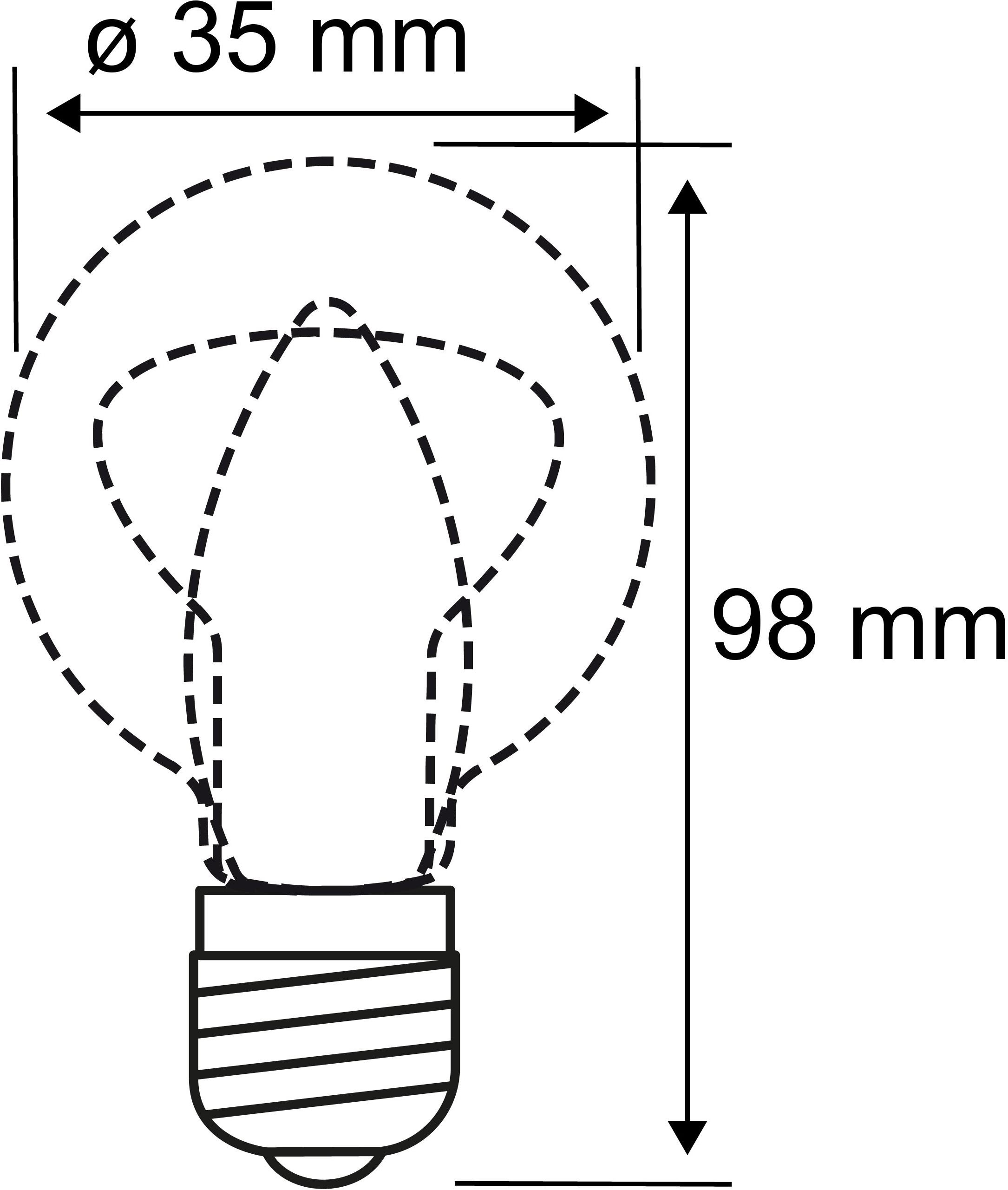 Paulmann LED-Leuchtmittel »Eco-Line Filament 230V LED Kerze E14 3er-Pack 525lm 2,5W 3000K Klar« E14 3 Stk. Warmweiß