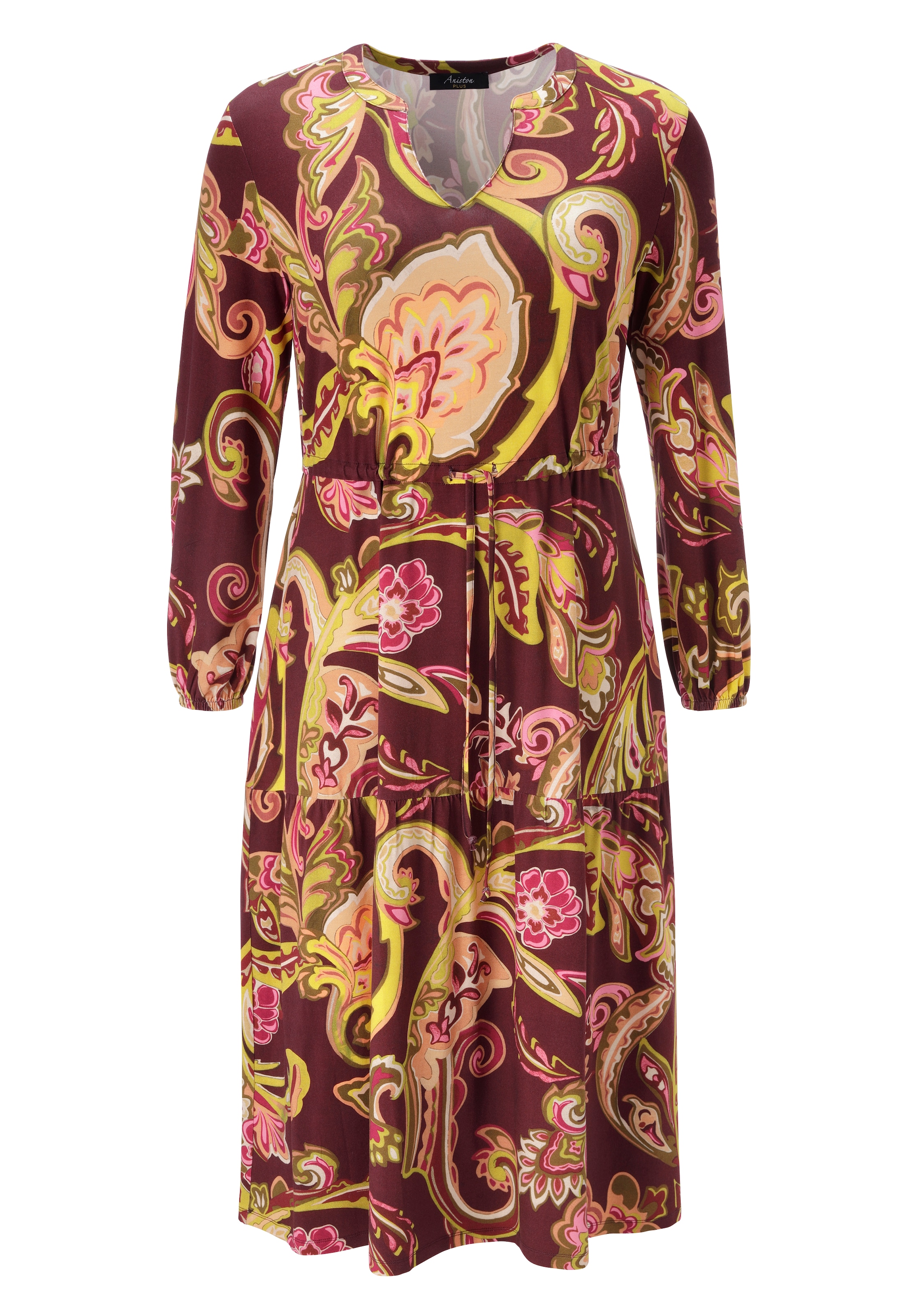 Aniston PLUS Jerseykleid mit Paisley-Druck in satten Farben - NEUE KOLLEKTION