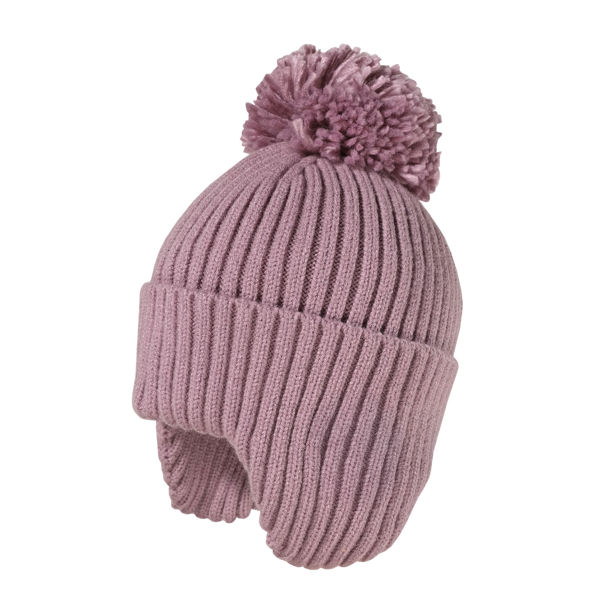 Maximo Strickmütze wärmend in lila, Größe 49/51