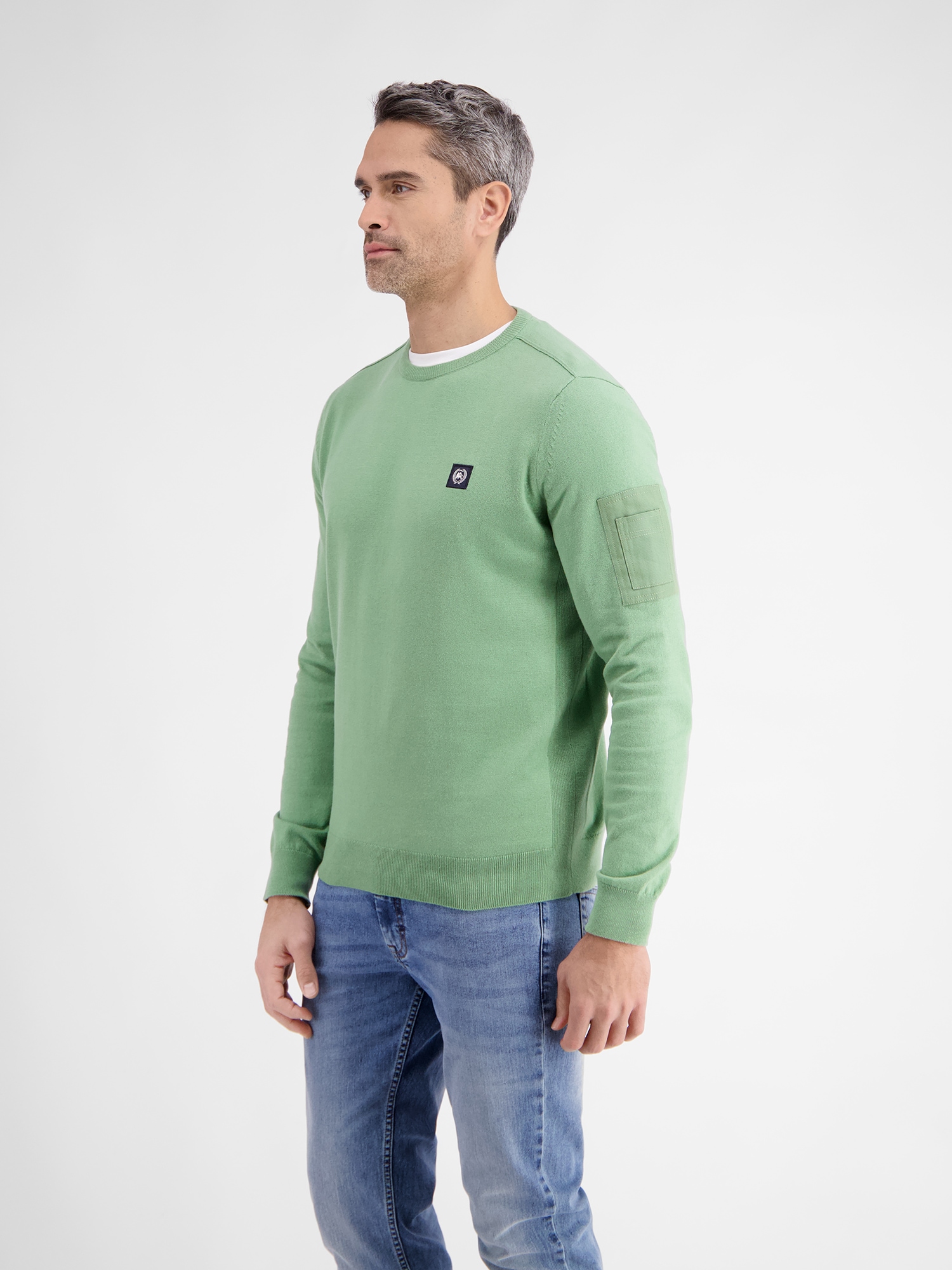 LERROS Strickpullover »LERROS Rundhals Strickpullover«