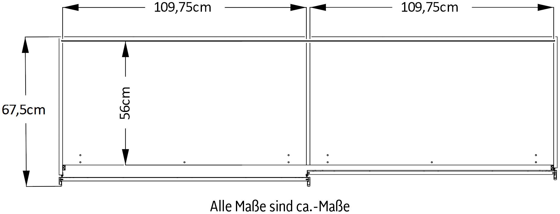 STAUD Schwebetürenschrank »Includo, Made in Germany«, Mit vier verschiedenen Ausstattungsvarianten
