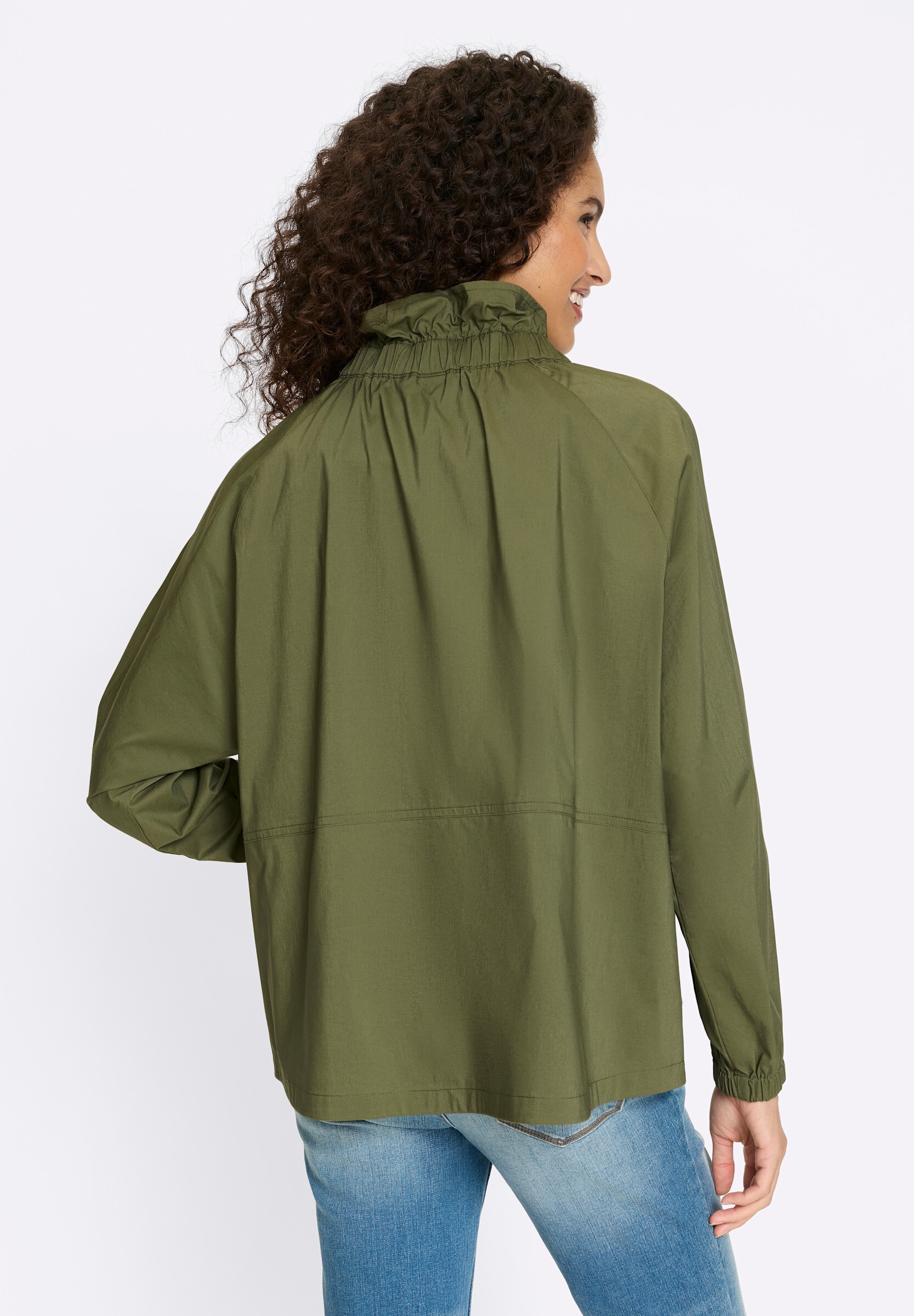 heine Blusenblazer »Blouson Blusenjacke mit Stehkragen«