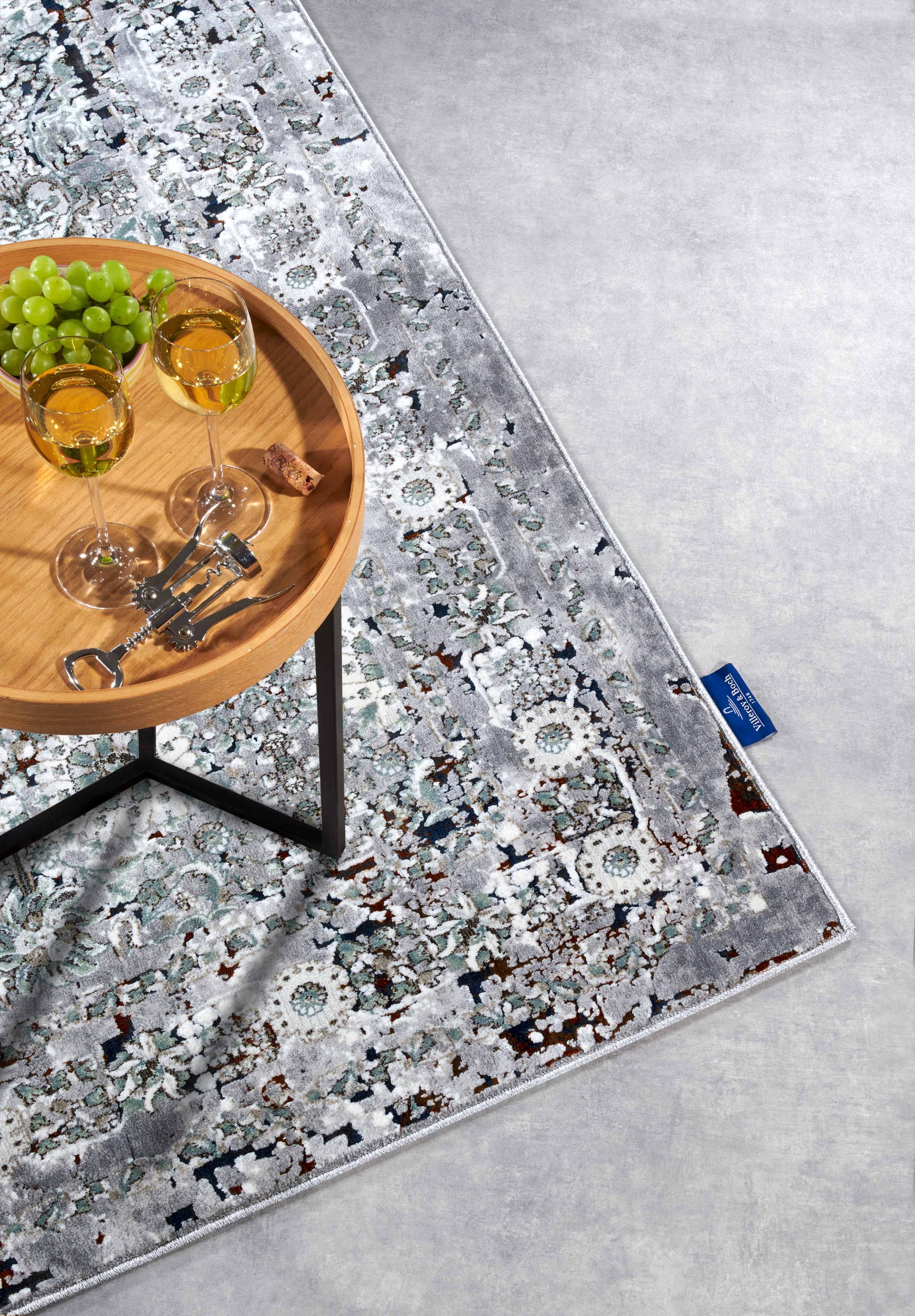 Villeroy & Boch Teppich »Helen«, rechteckig, 7 mm Höhe, Orient, Vintage, Wohnzimmer, Schlafzimmer, Klassisch, Floral, Flur