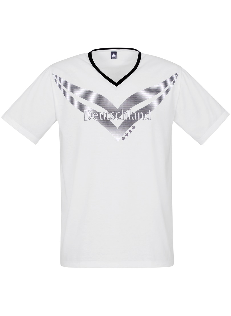 T-Shirt »TRIGEMA V-Shirt in Retrooptik«