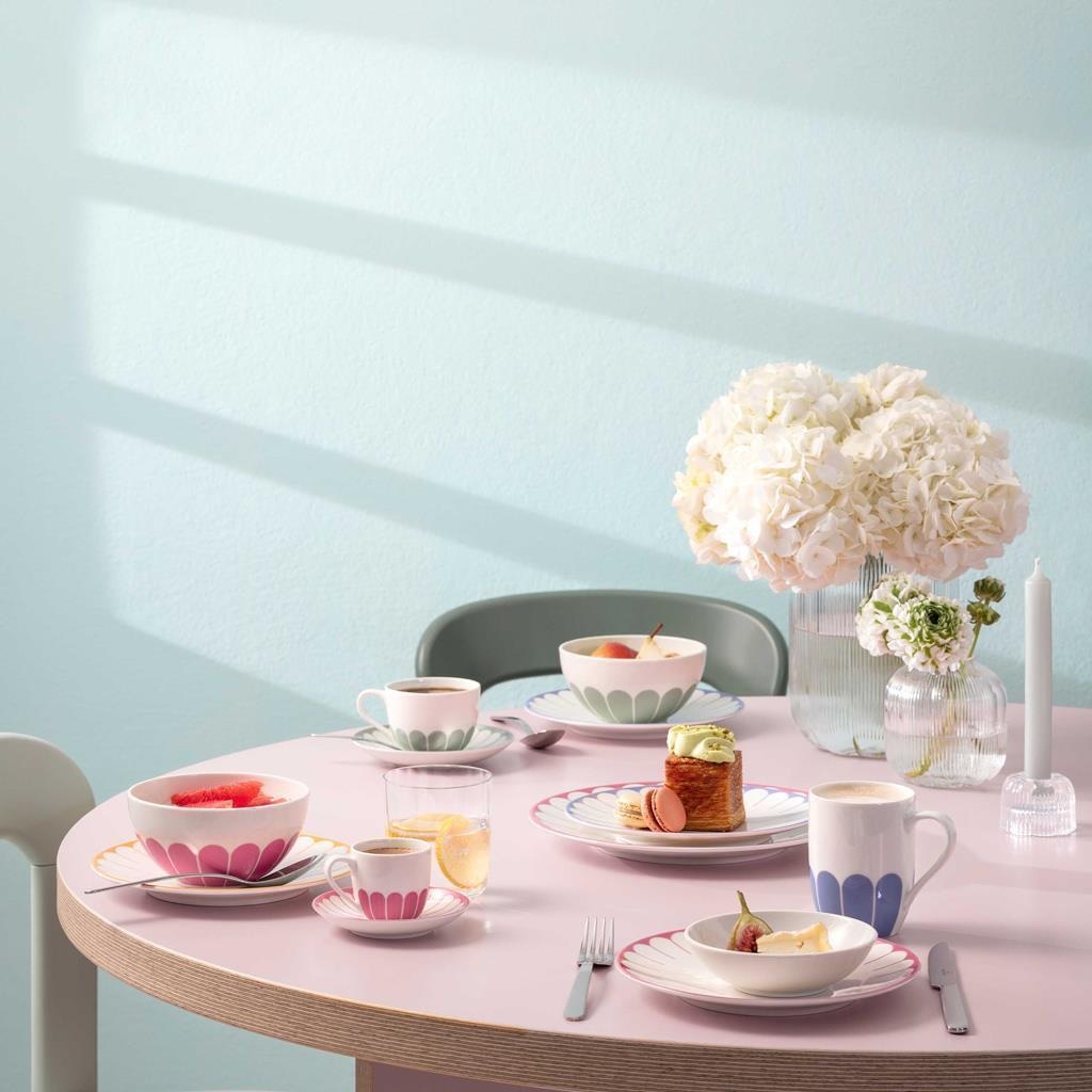 Villeroy & Boch Geschirr-Set »Starter-Set Fleur Couleur 8er Set« Spülmaschinenfest, Mikrowellensicher
