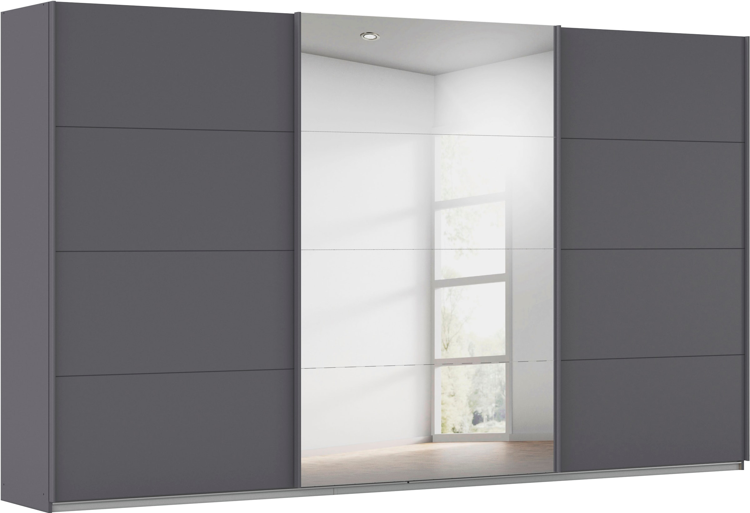 rauch Schwebetürenschrank »Kleiderschrank Schrank OTTO´S CHOICE Garderobe AGORDO«, (in zwei Griff-Farben), Top Innenausstattung, in 4 Breiten und 2 Höhen MADE IN GERMANY
