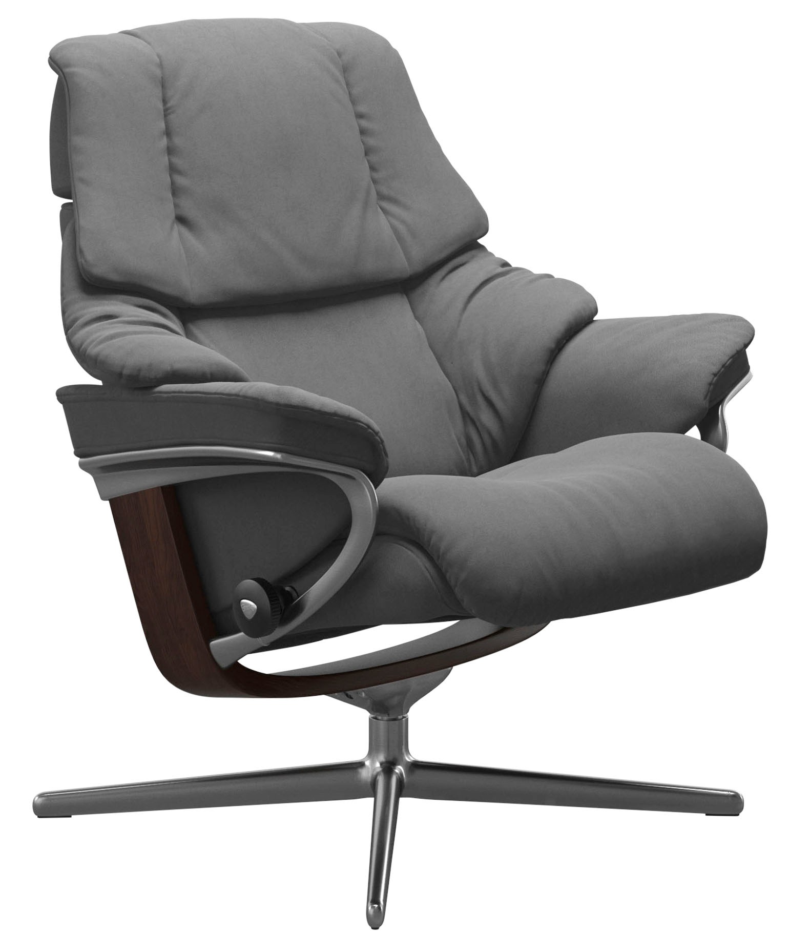 Stressless® Relaxsessel »Reno«, mit Cross Base, Größe S, M & L, Holzakzent Braun