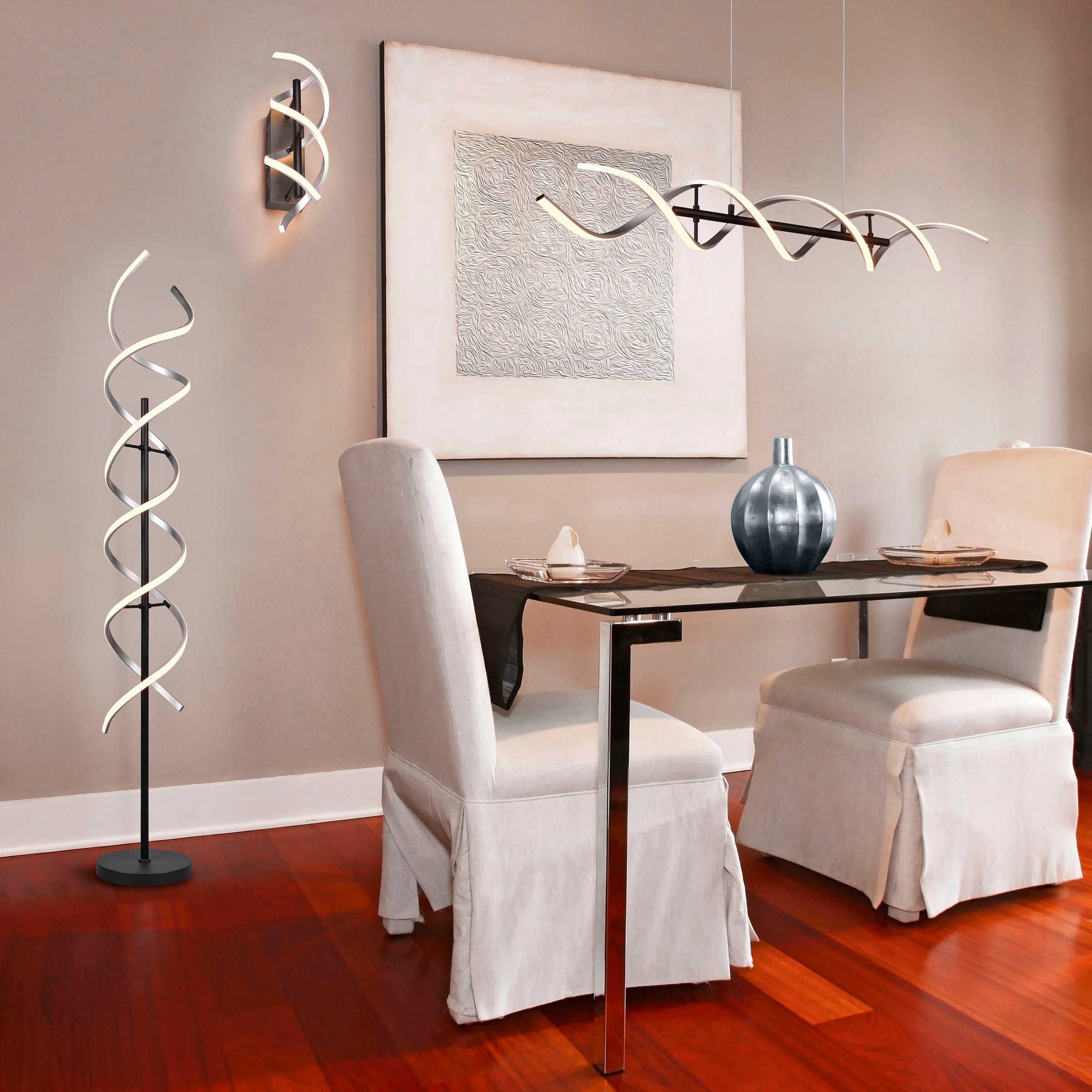TRIO Leuchten LED Stehlampe »Sequence«, 1 flammig, Leuchtmittel LED-Board | LED fest integriert, Stehleuchte dimmbar, Lichtfarbe einstellbar, Touch-Steuerung, Memory