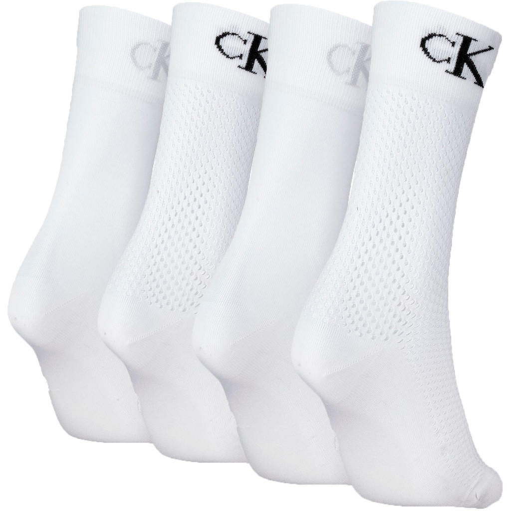 Calvin Klein Jeans Socken »CKJ WOMEN SOCK 4P MODERN MESH«, (Packung, 4 Paar)