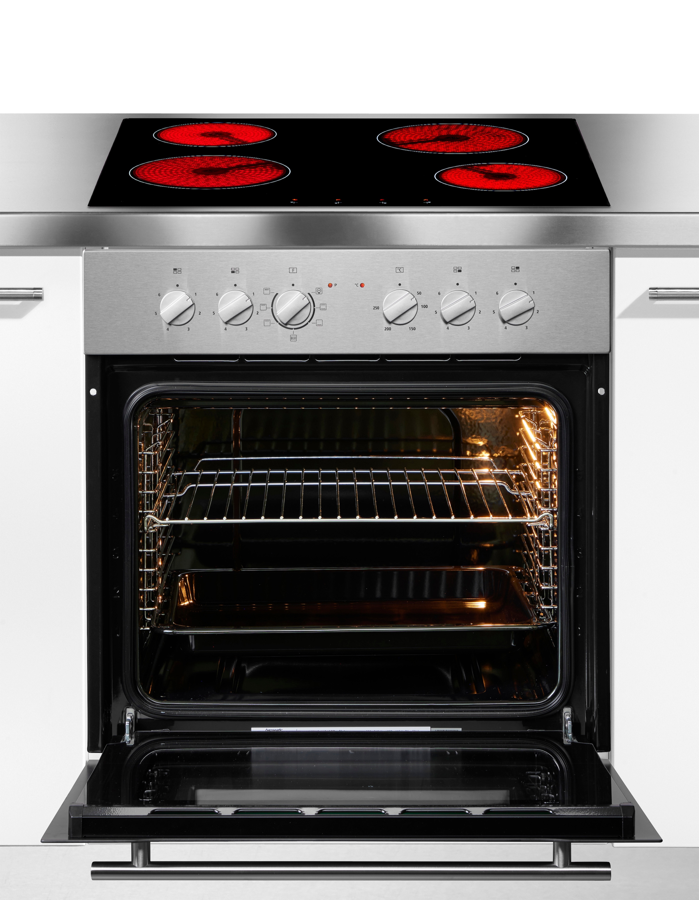 Hanseatic Elektro-Herd-Set »HB75AS+HC46CB«