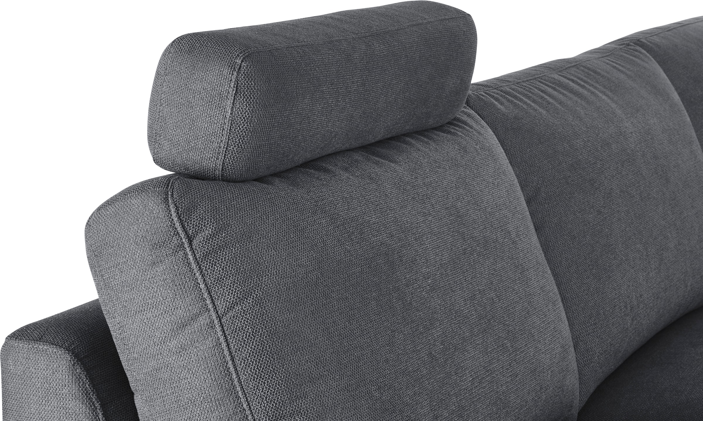 3C Candy Ecksofa »Lecce, wahlweise PUR-Schaumstoff oder Tonnentaschenfederkern«, Bett im 2,5-Sitzer, teilmotorische Schlaffunktion im Longchair, L-Form