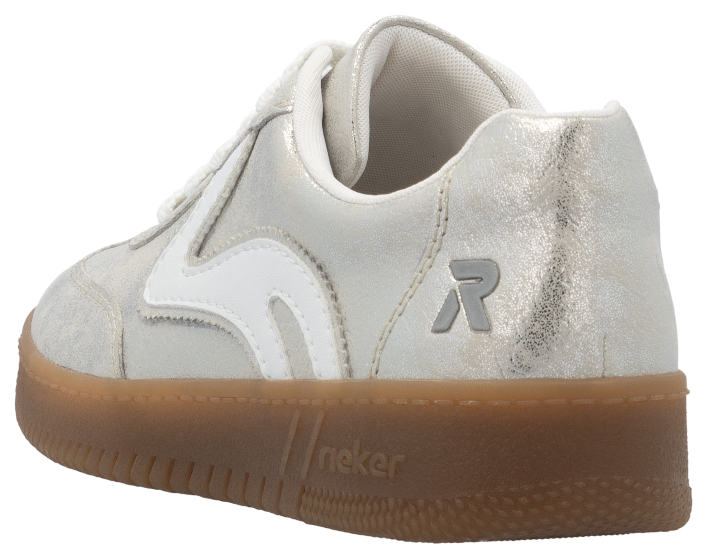 RIEKER Sport Plateausneaker, Freizeitschuh, Halbschuh, Schnürschuh in veganer Verarbeitung