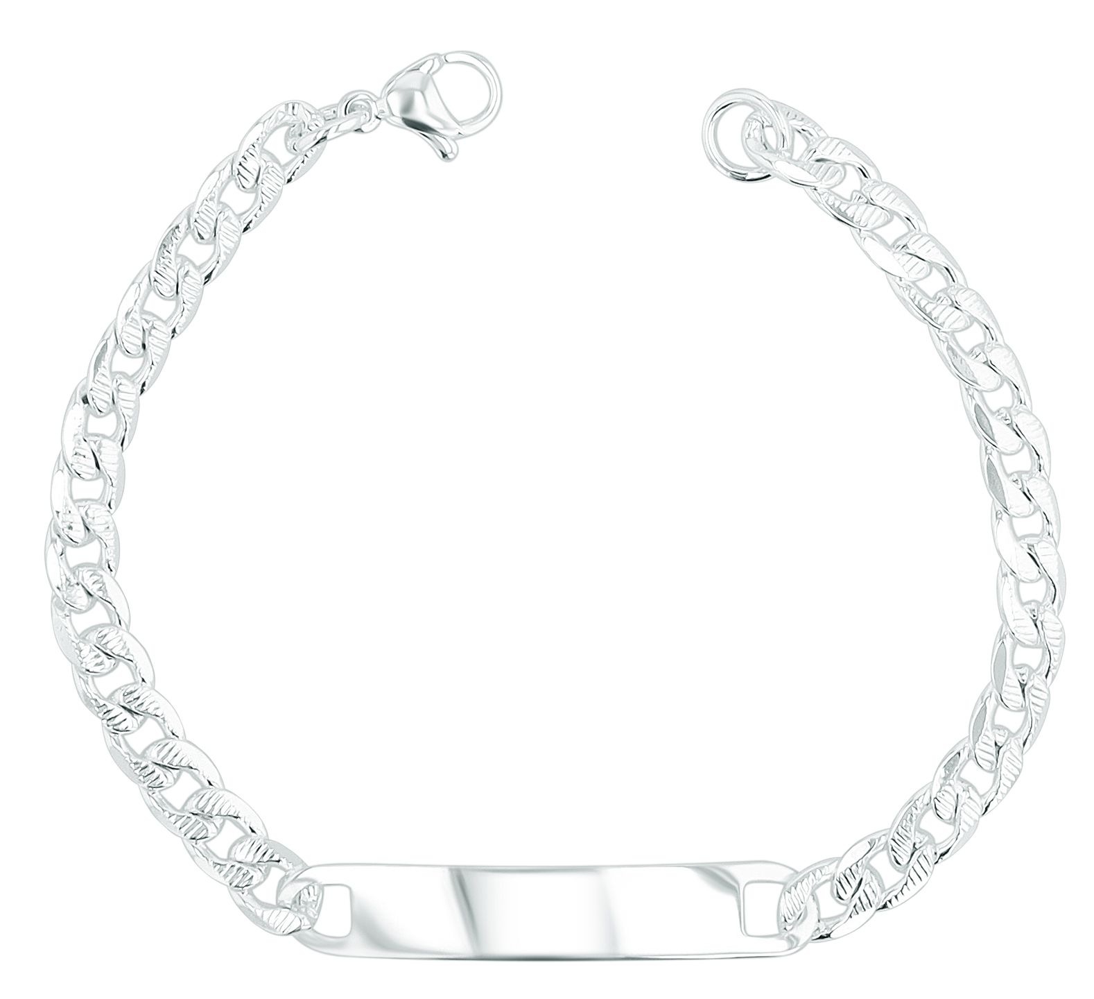 Adelia´s Panzerarmband »Damen Armband ¿ Panzerarmband aus Edelstahl 18 cm«