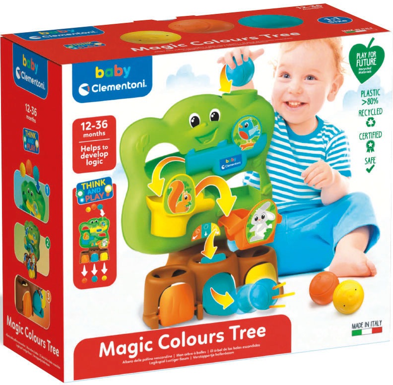 Clementoni® Steckspielzeug »Baby Clementoni, Lustiger Baum«, Made in Europe