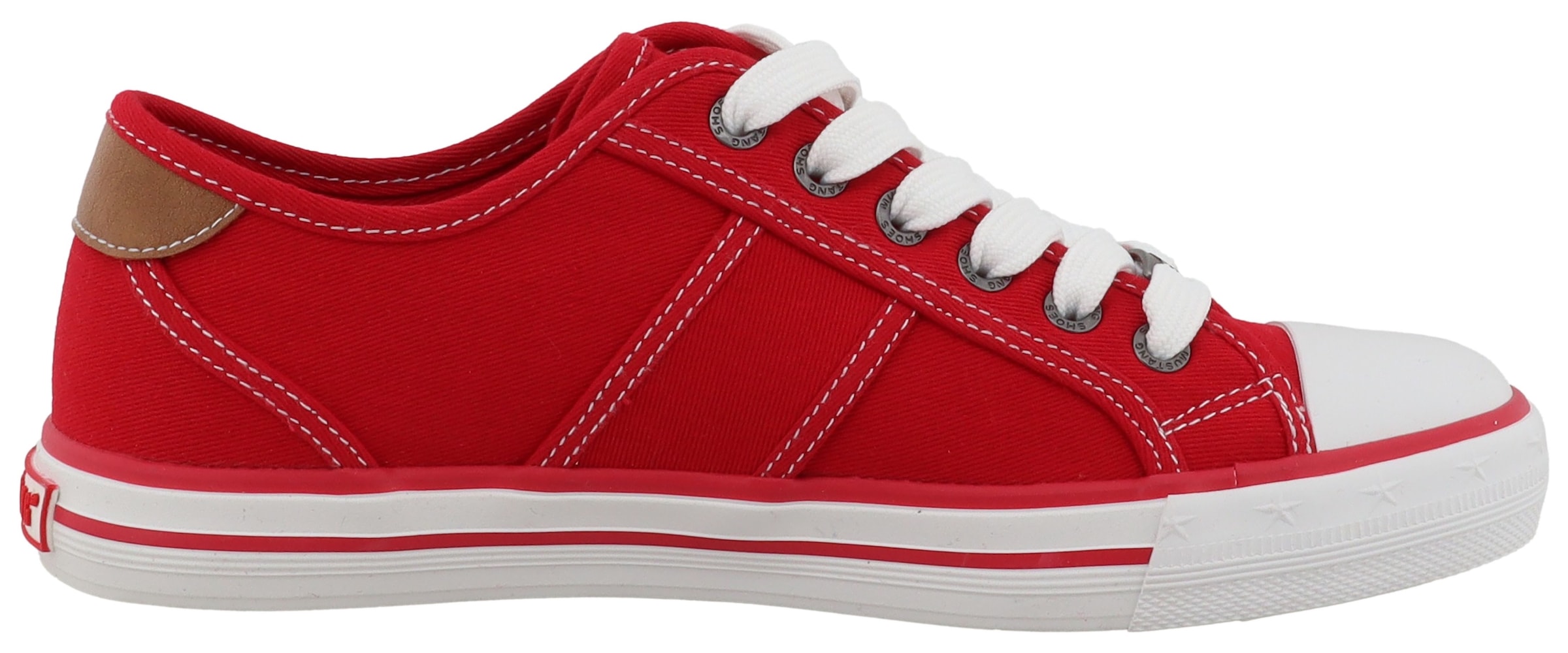 Mustang Shoes Sneaker »Winona«  Freizeitschuh, Halbschuh, Schnürschuh mit seitlichem Logoschriftzug