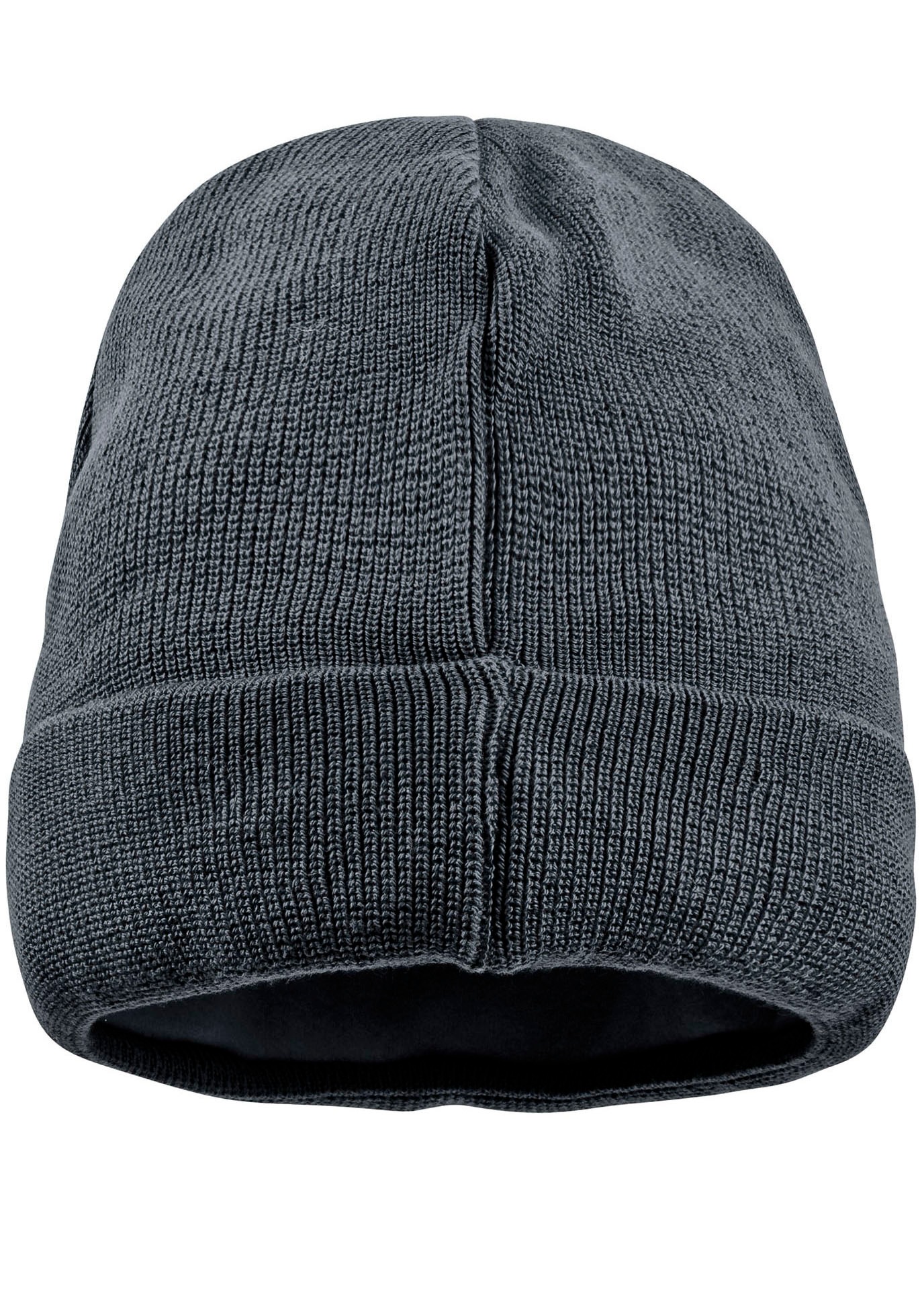 MAXIMO Beanie, Strick, breiter Umschlag, gefüttert, wärmend, weich, unifarben