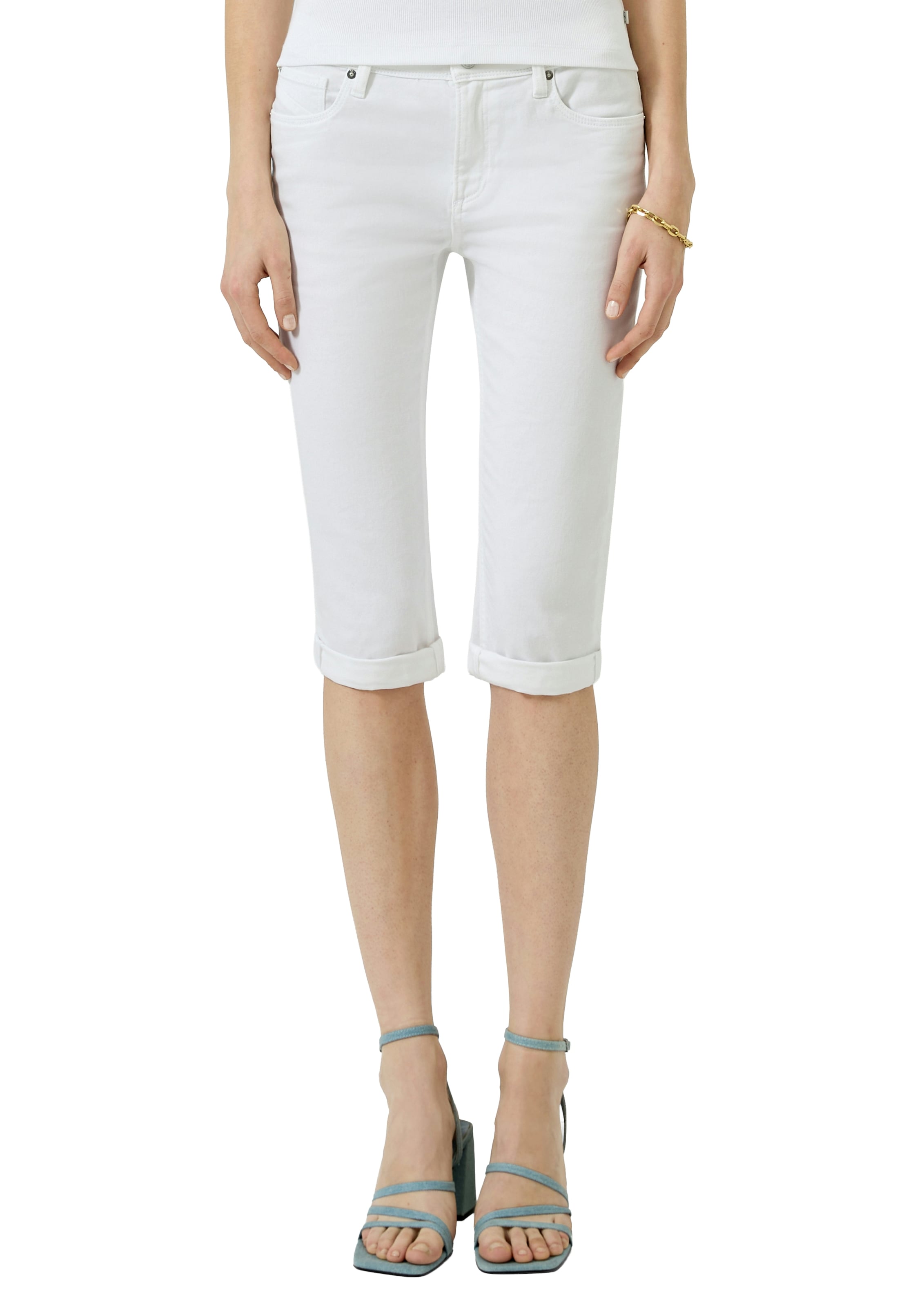 QS Jeansshorts Sommershorts- Denim- mit Stretch