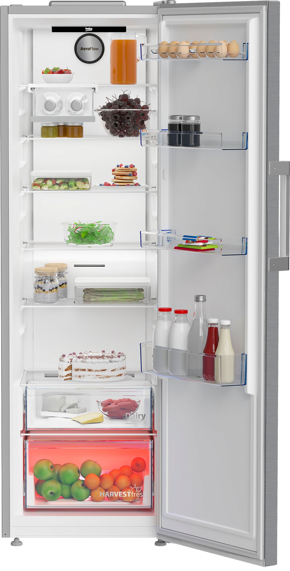BEKO Kühlschrank b300 »B3RMLNE444HXB 7284643790« 186,5 cm hoch 59,7 cm breit
