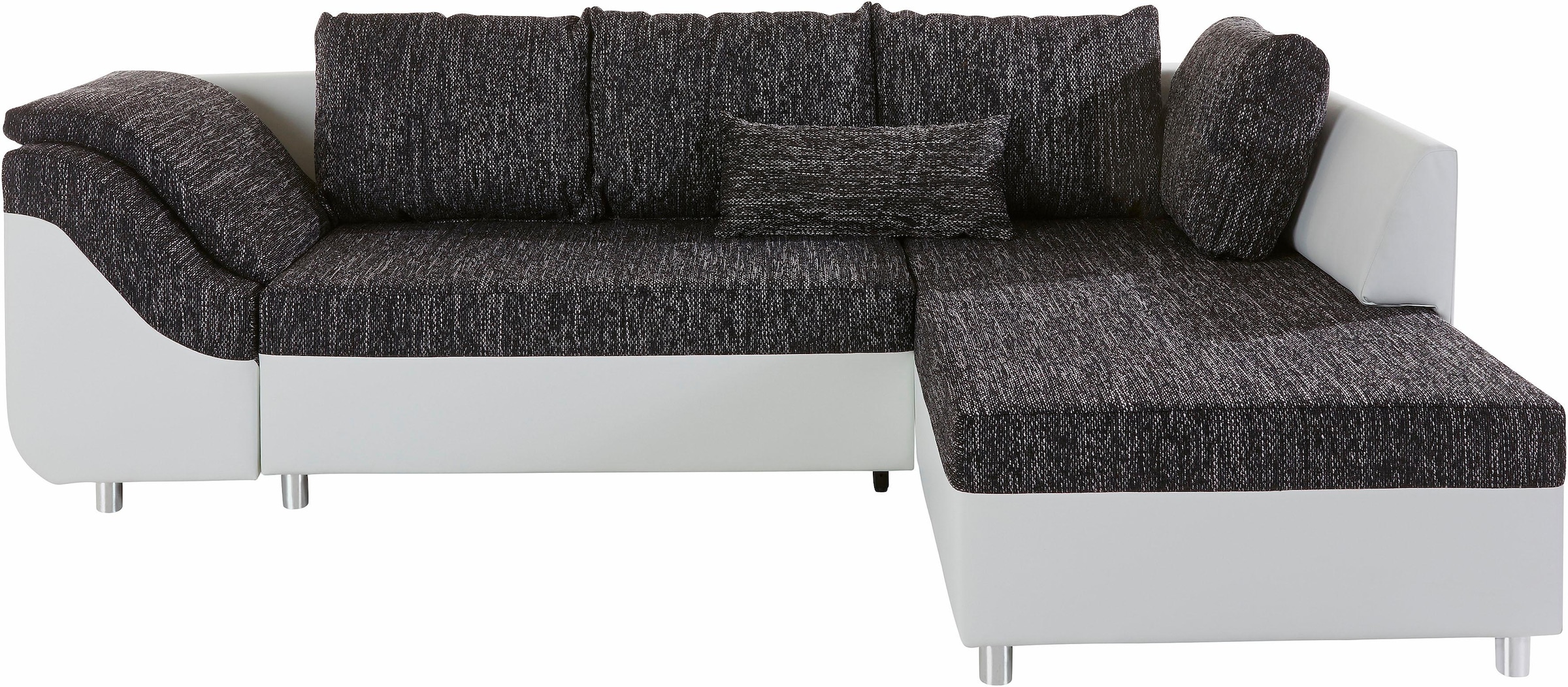 COLLECTION AB Ecksofa »Sally L-Form«, mit und ohne Bettfunktion, inklusive loser Rücken- und Zierkissen