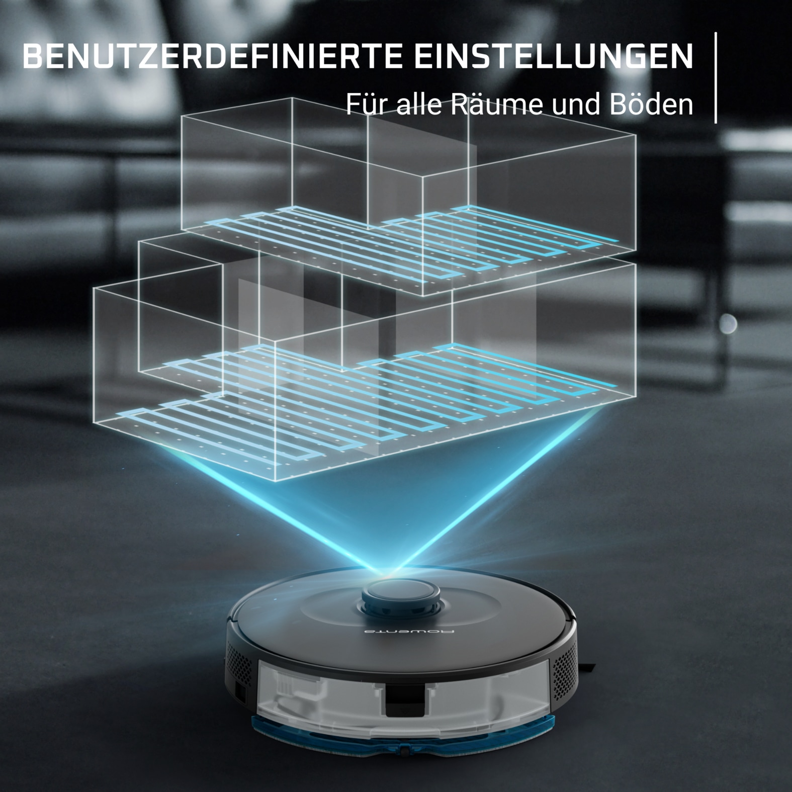 Rowenta Nass-Trocken-Saugroboter »X-Plorer 75S Neo, mit Wischfunktion, 2700 Pa Saugleistung«, präzise Lasernavigation, Sprach-Assistent, lange Akku-Laufzeit, RR85E1