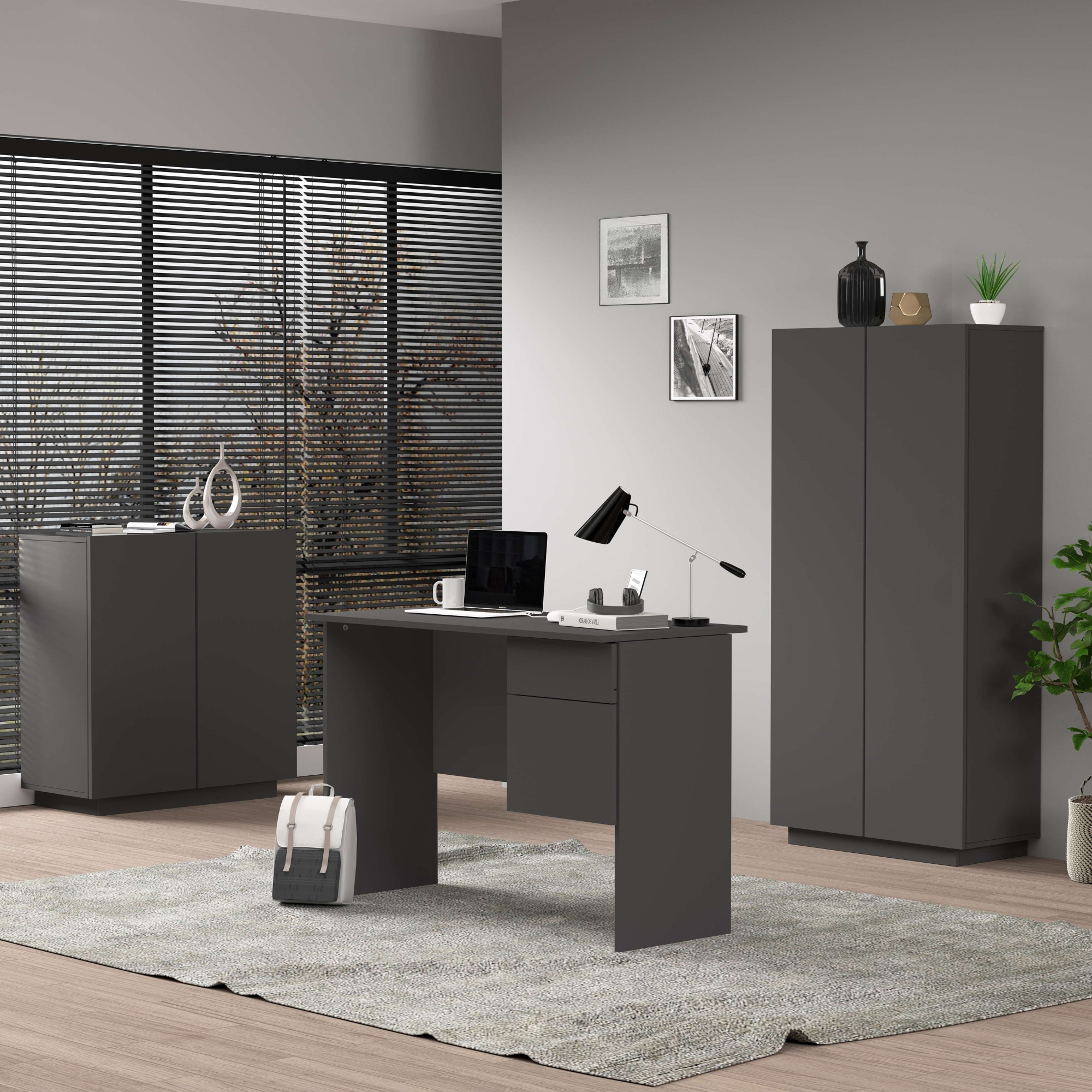 INOSIGN Aktenschrank »Essential, Mehrzweckschrank, Büroschrank mit 2 Türen«, & verstellbaren Einlegeböden, Höhe 86 oder 166 cm, Made in Italy