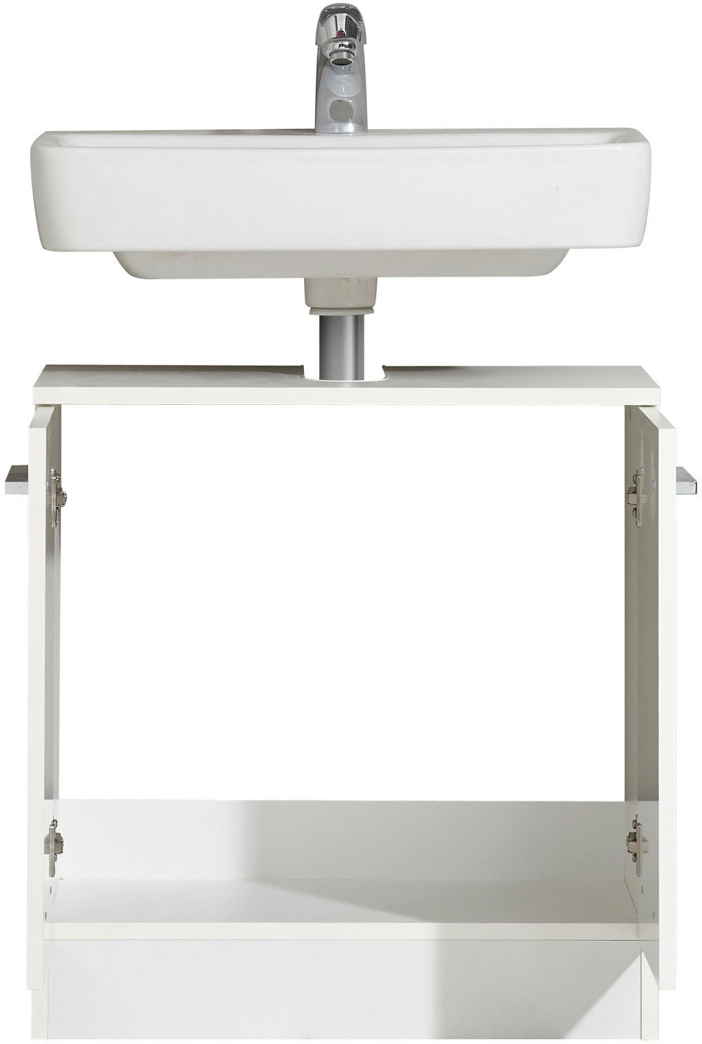 Saphir Badmöbel-Set »Quickset 335 5-teilig, Waschbeckenunterschrank mit LED-Spiegelschrank«, (5 St.), Hochschrank, Unterschrank, Hängeschrank, inkl. Türdämpfer, 7 Türen