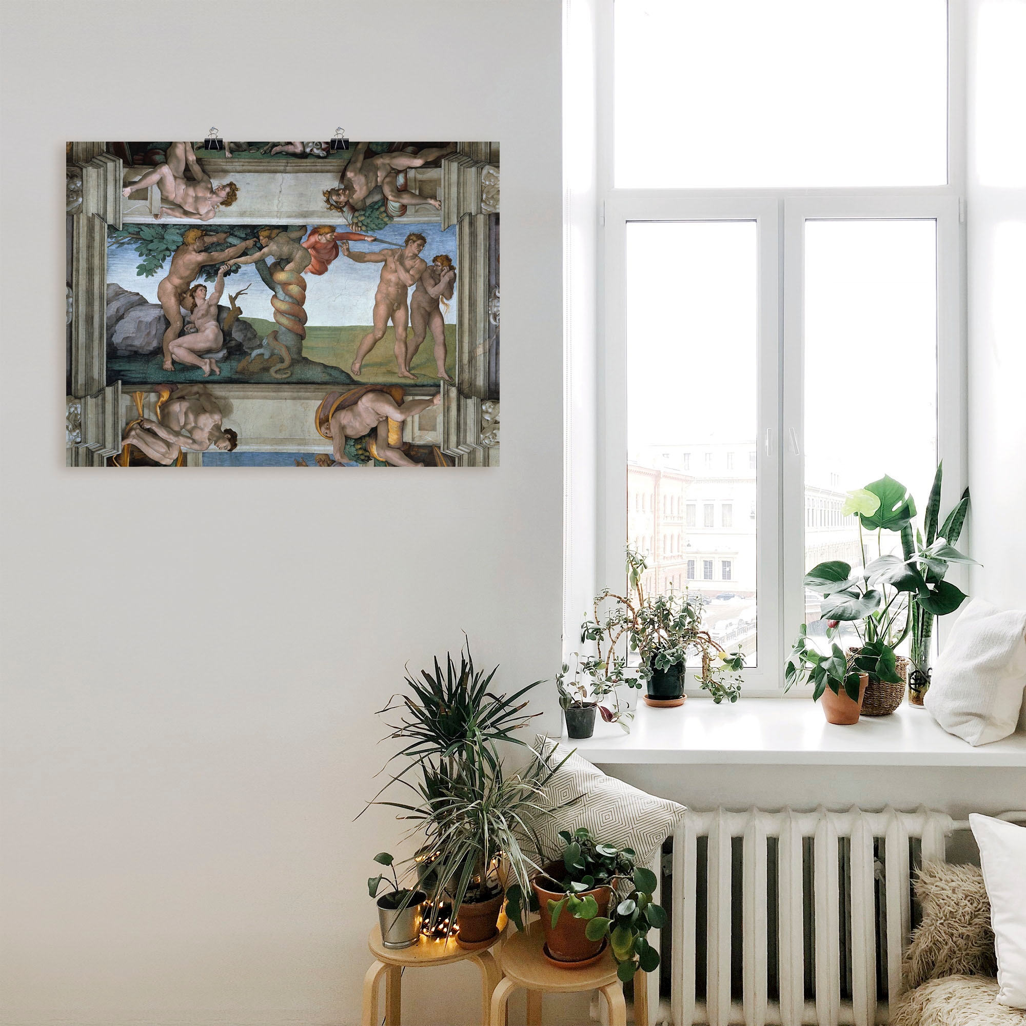 Artland Wandbild »Sündenfall Vertreibung aus dem Paradies«, Religion, (1 St.), als Leinwandbild, Wandaufkleber oder Poster in versch. Größen