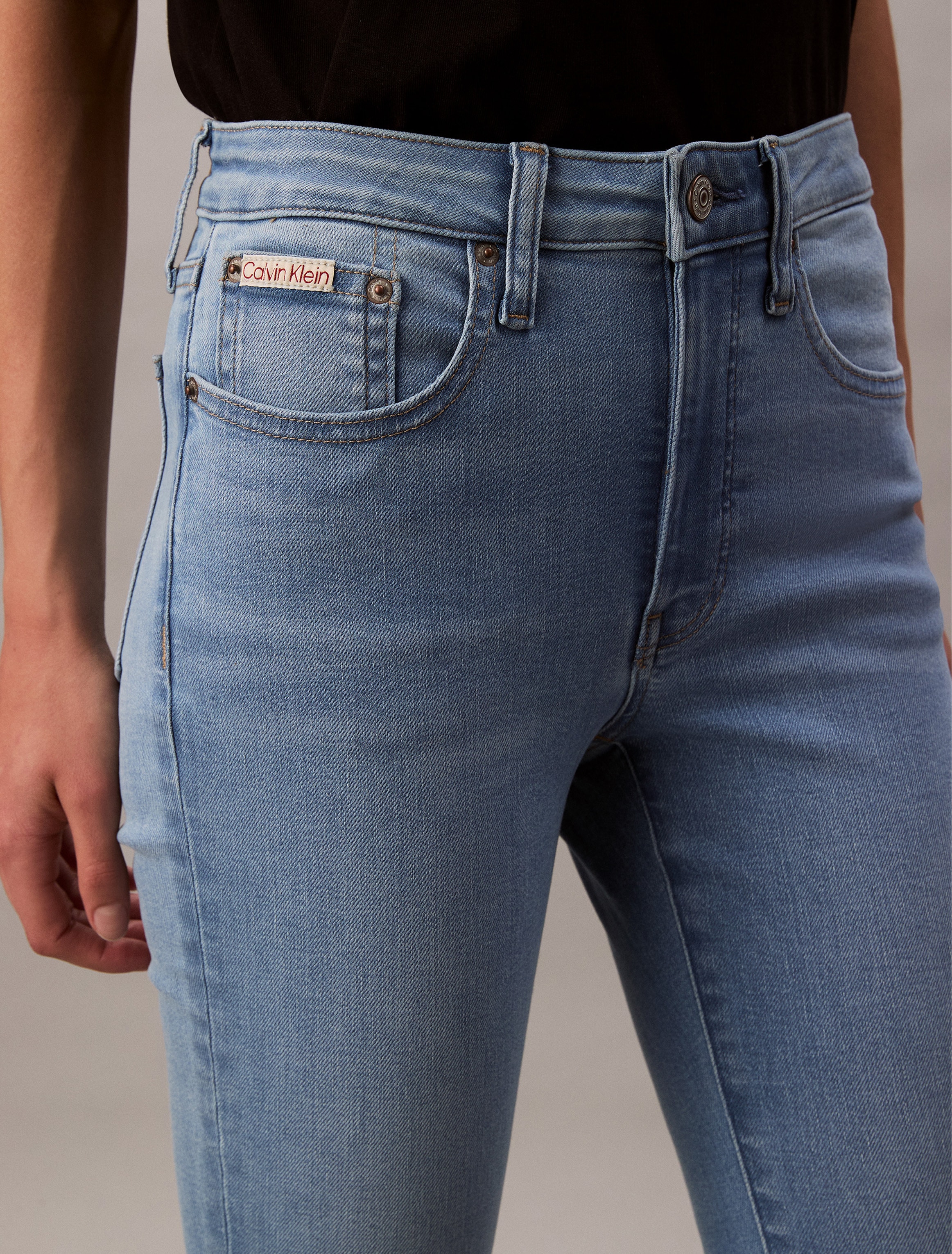 Calvin Klein Jeans Skinny-fit-Jeans »MID RISE SKINNY«, Mit Gürtelschlaufen