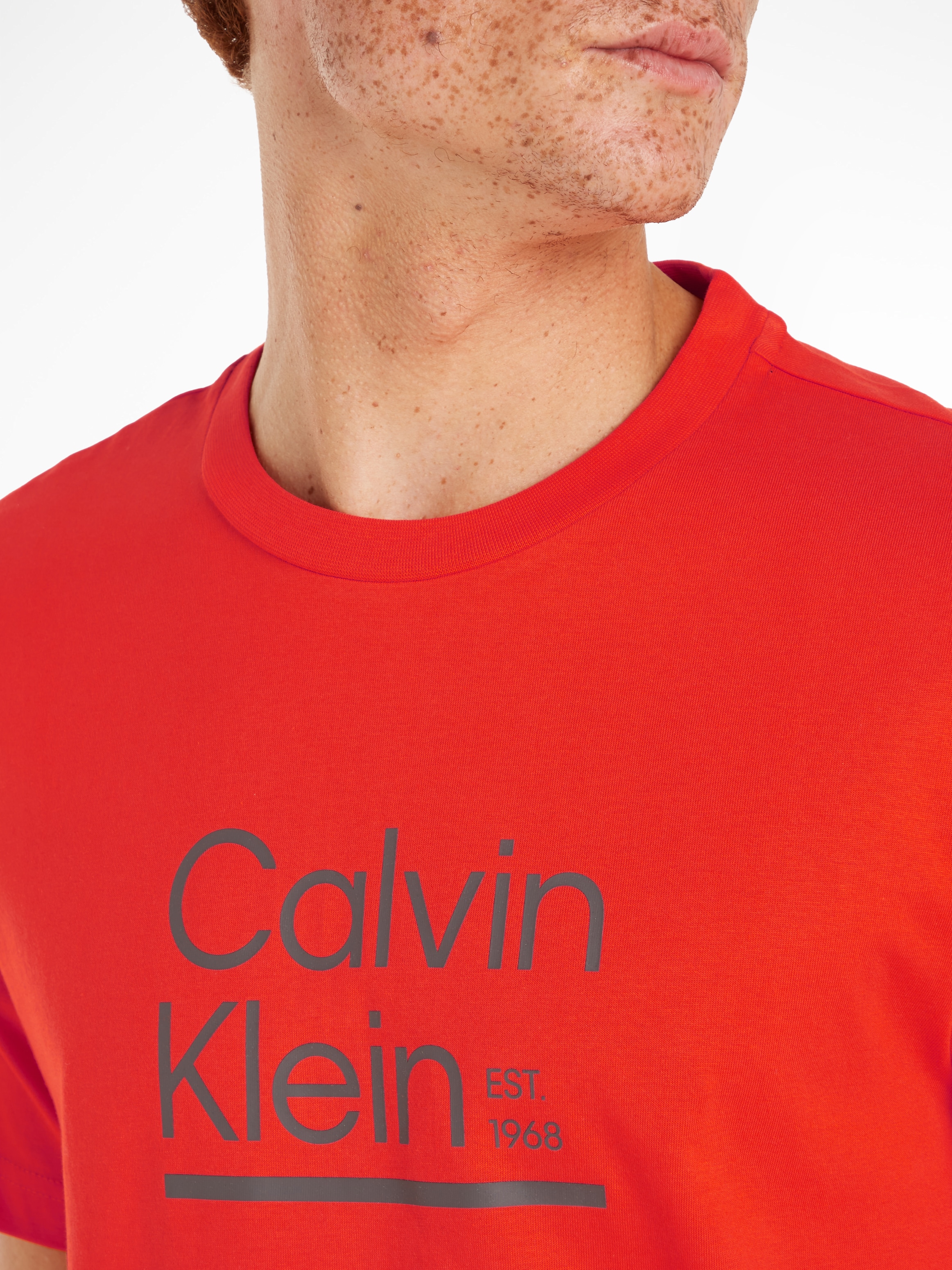 Calvin Klein T-SHIRT«, LINE online CK-Logodruck LOGO OTTO T-Shirt mit »CONTRAST bei