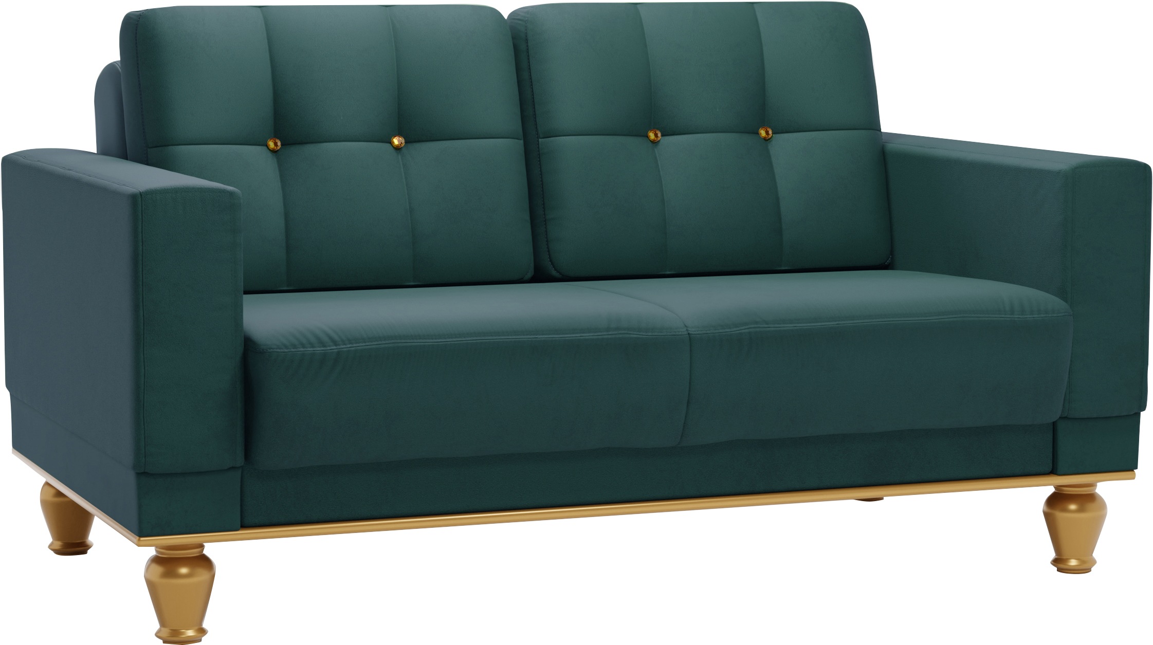 sit&more 2-Sitzer »Orient 5«, Rückenkissen mit Strass-Stein, goldfarbene Applikationen