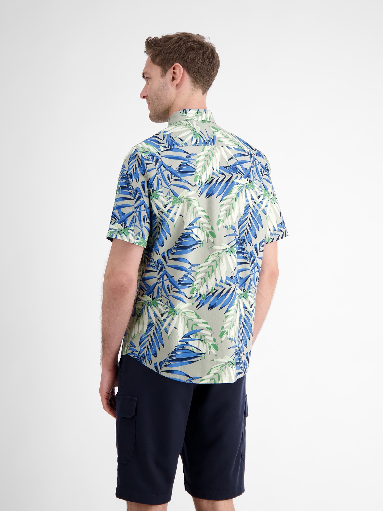 LERROS Kurzarmhemd »LERROS Hawaiihemd, floral gemustert«