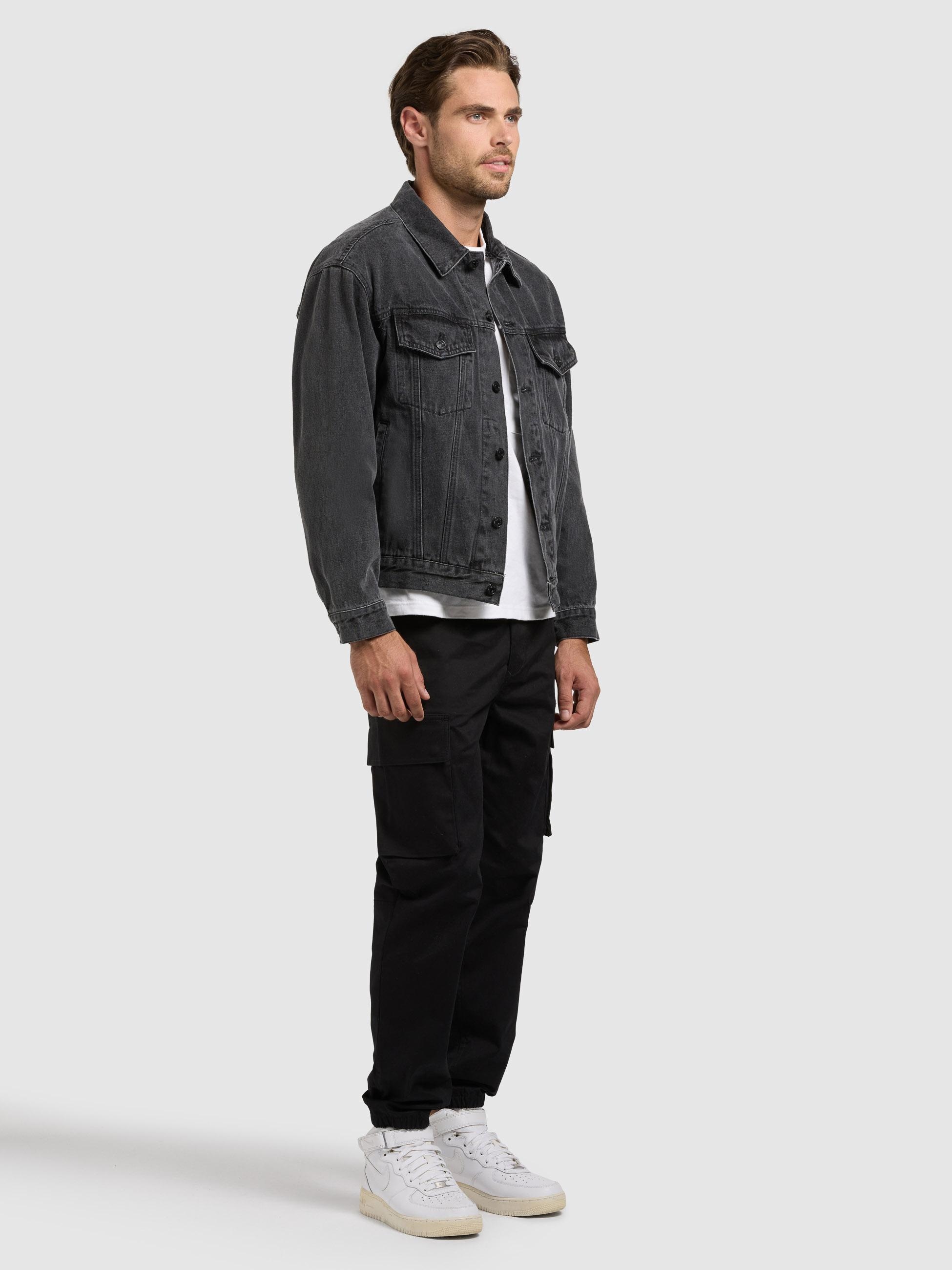 khujo Jeansjacke »Jeansjacke Jokin« mit Kapuze Herren Denim-Jacke mit Sweat-Kapuze