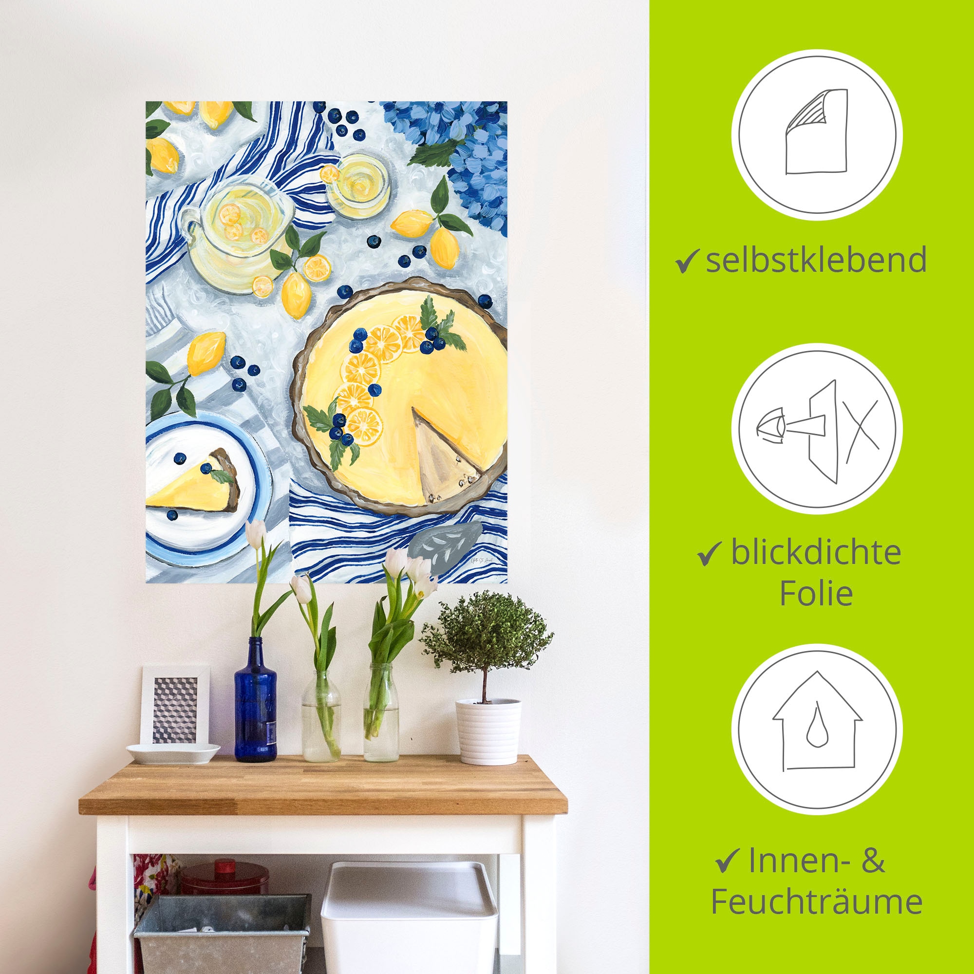 Artland Wandbild »Summer Picnic I« Arrangements 1 Stk. tlg. als Alubild, Leinwandbild, Poster, Wandaufkleber in verschied. Größen