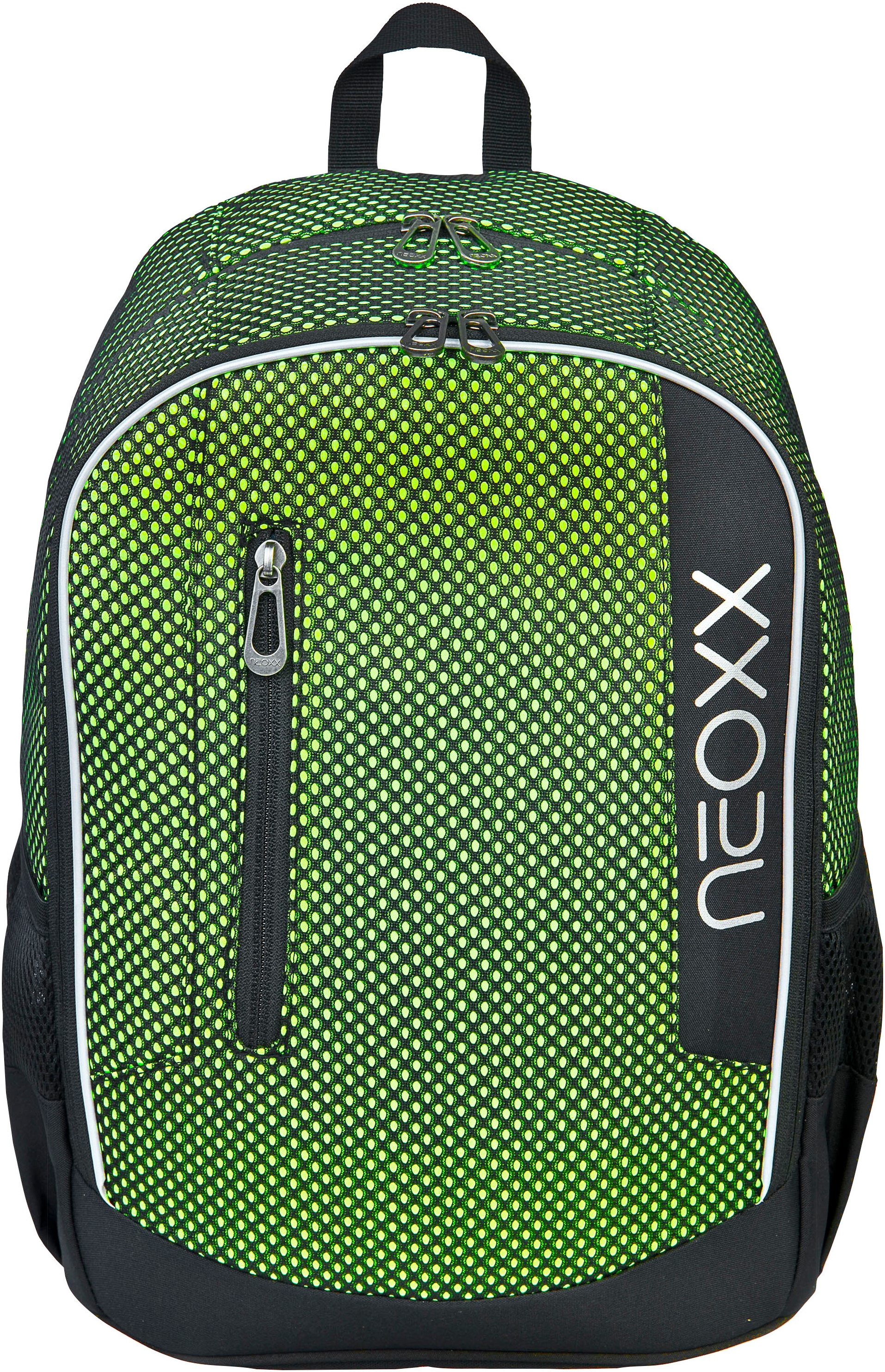 neoxx Schulrucksack »Flow, All about Neon«, teilweise aus recyceltem Material