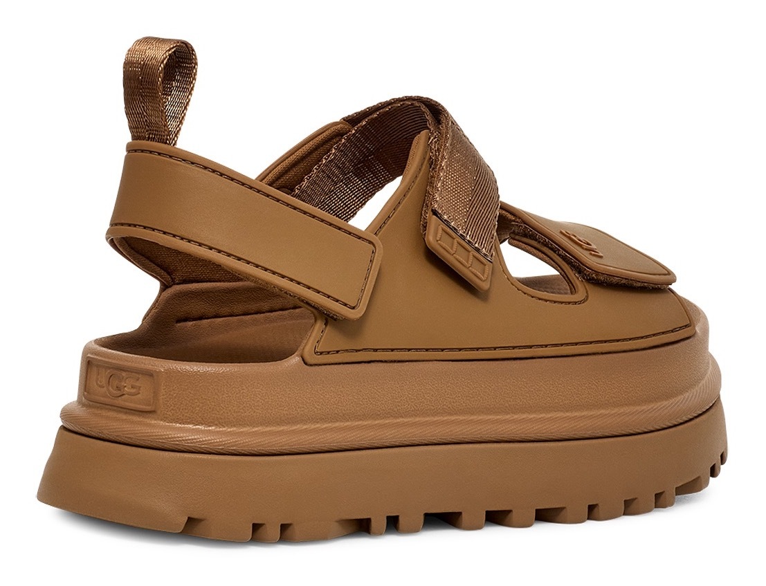 UGG Plateausandale »GOLDENGLOW«, Sommerschuh, Strandschuh, Plateausandale mit Klettverschlüsse
