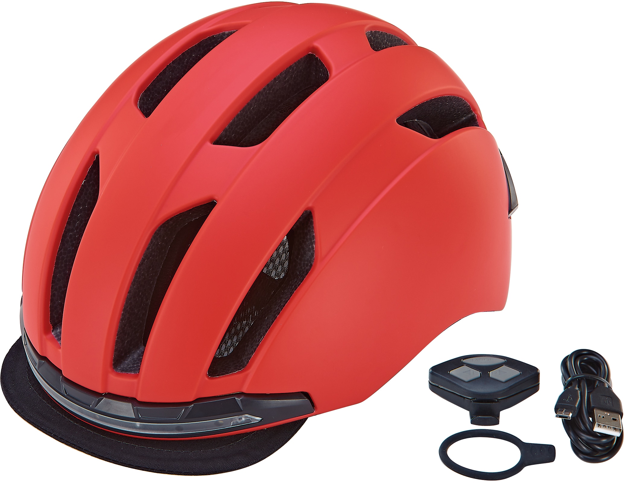 Prophete Fahrradhelm in rot, Größe 52/57 Kopfumfang: 52 cm - 58 cm
