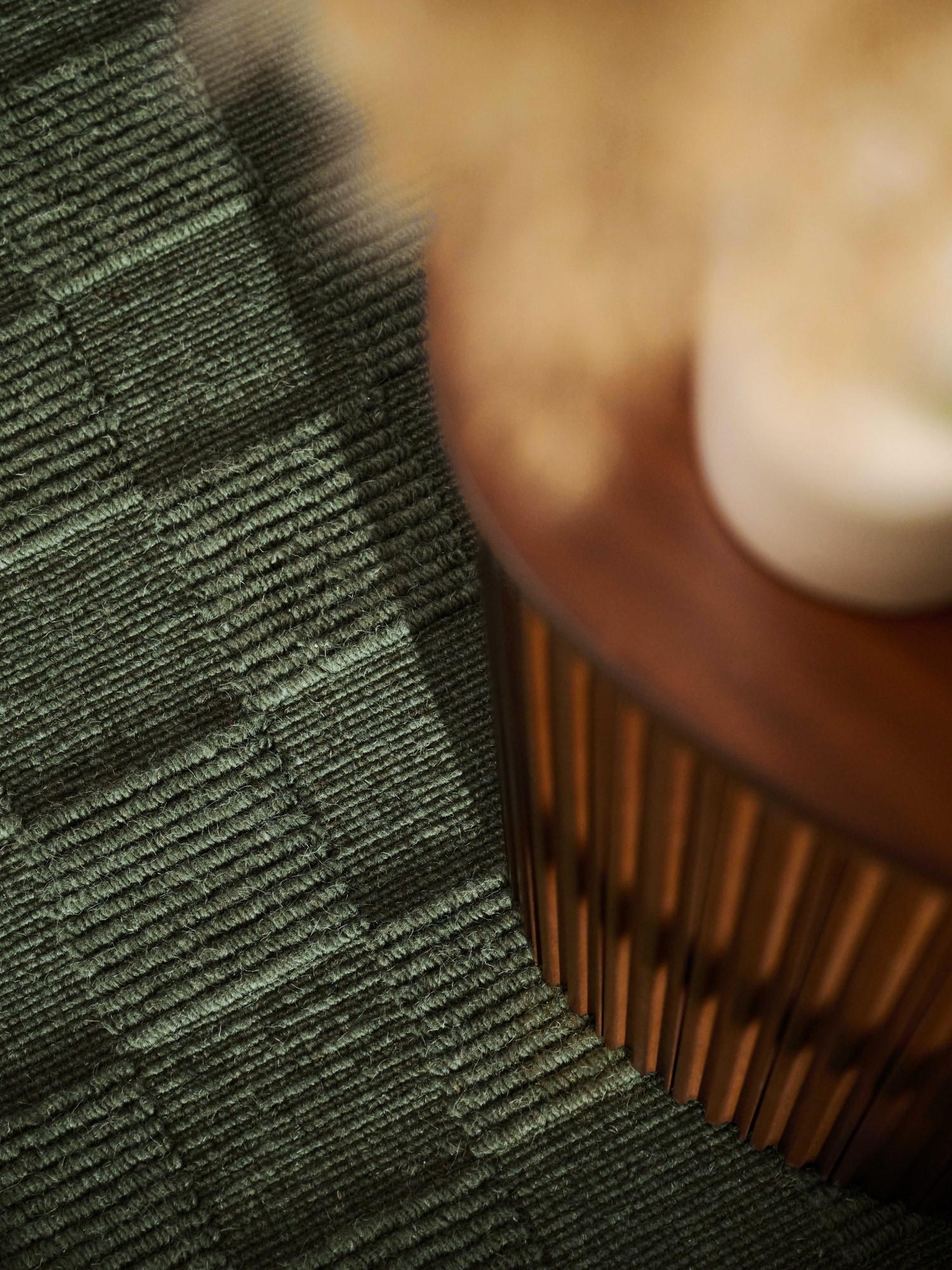 Villeroy & Boch Wollteppich »Scala« rechteckig 10 mm Höhe Handgewebt, Wolle, Kariert, Natur, 3D-Struktur, Karo, Wohnzimmer