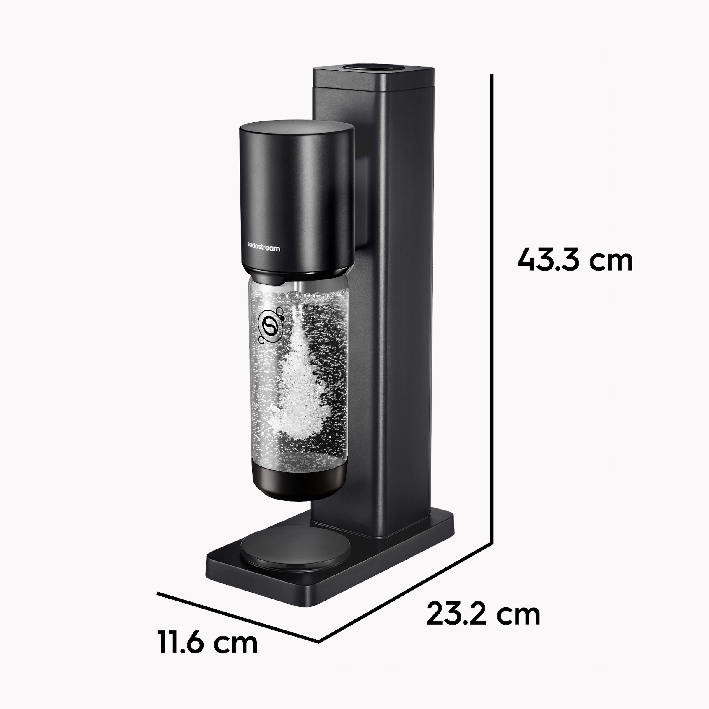 SodaStream Wassersprudler »FRESH Wassersprudler schwarz, Standard Pack« Kompaktes Einsteigermodell, 1L Kunststoffflasche inklusive