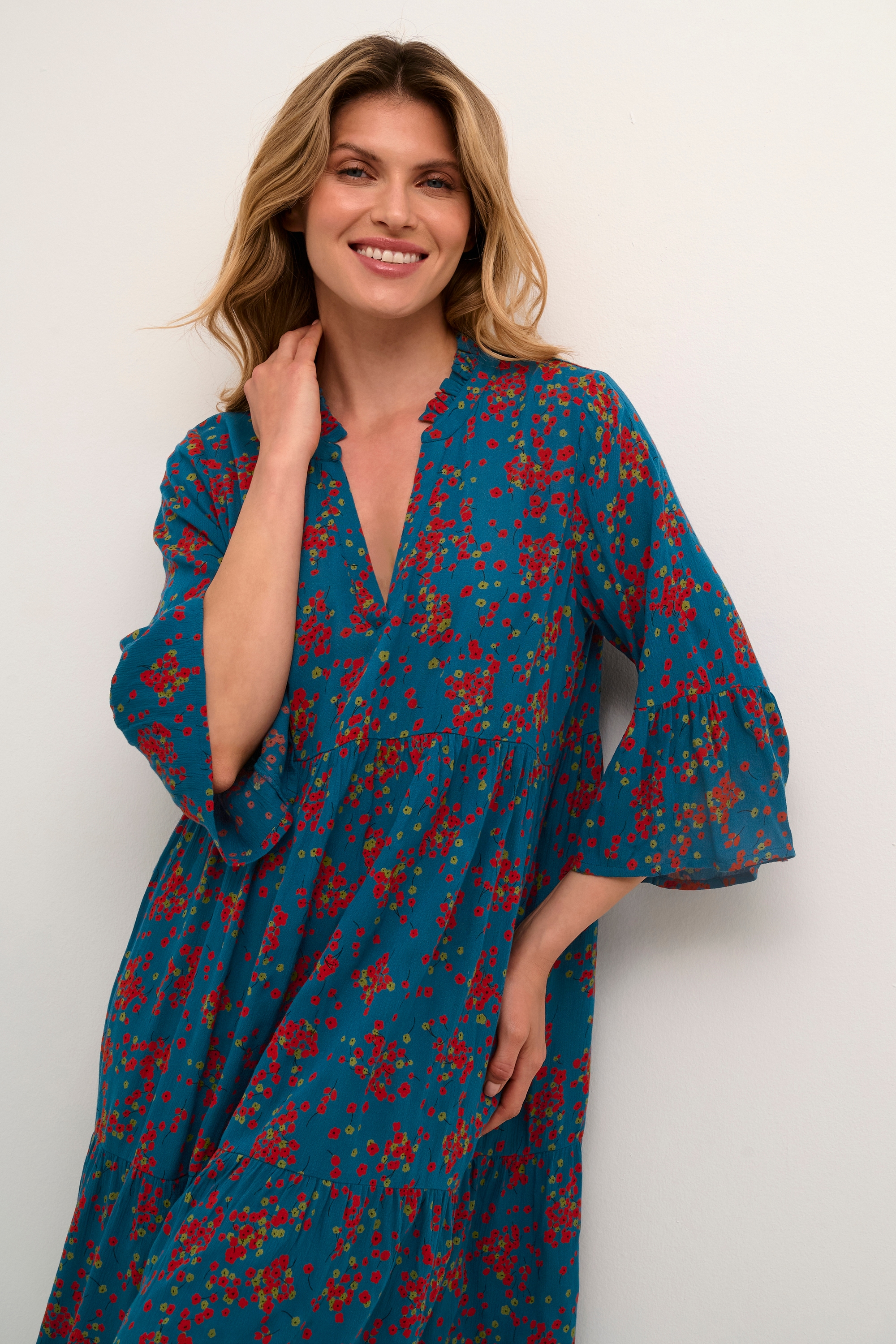 KAFFE Midikleid »Kleid KAlokia«