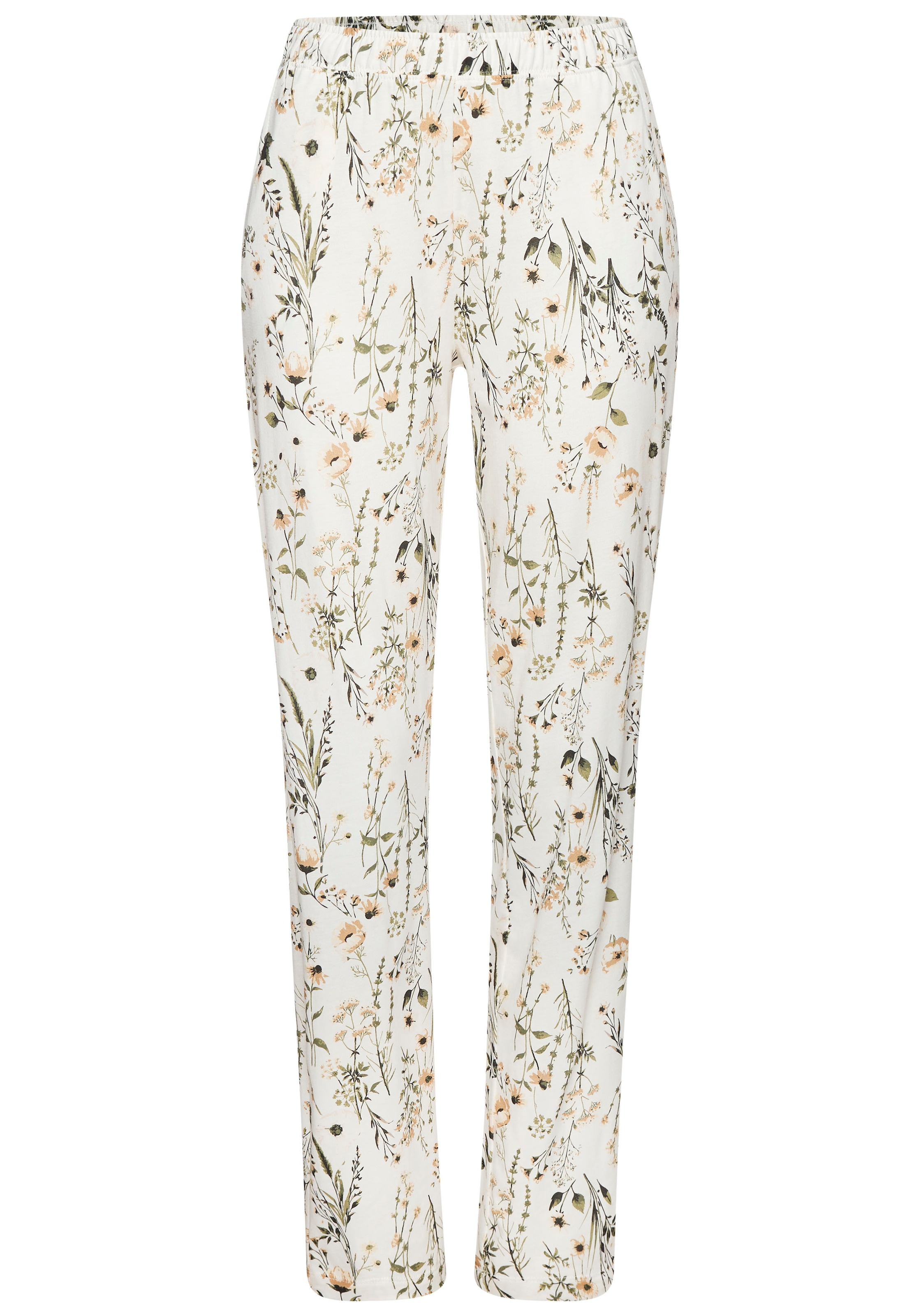 LASCANA Pyjama 2-teilig, 2 tlg. mit schönem Blumenmuster