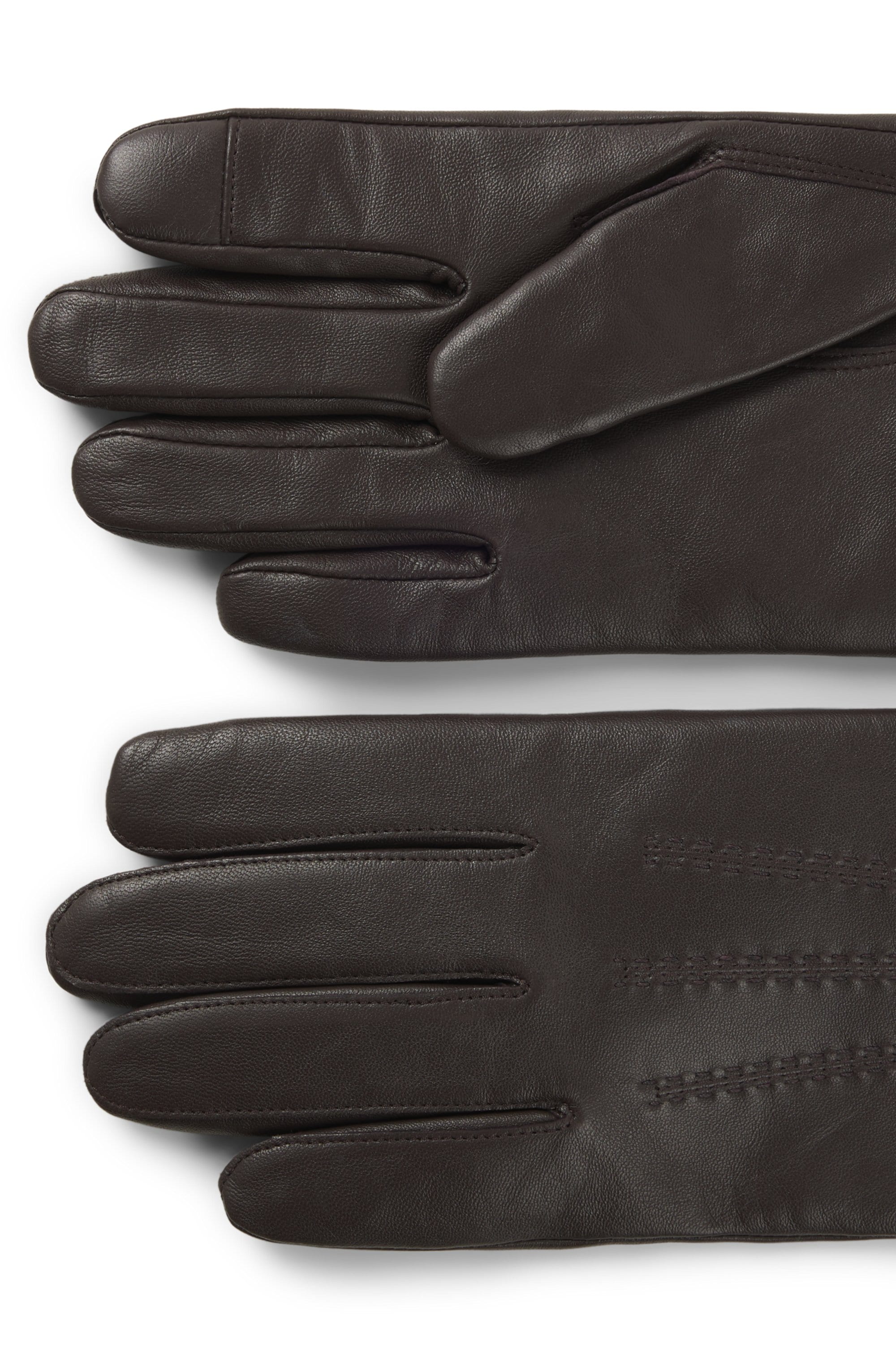 BOSS Lederhandschuhe »Hainz-ME« mit Touch Tech Fingertips